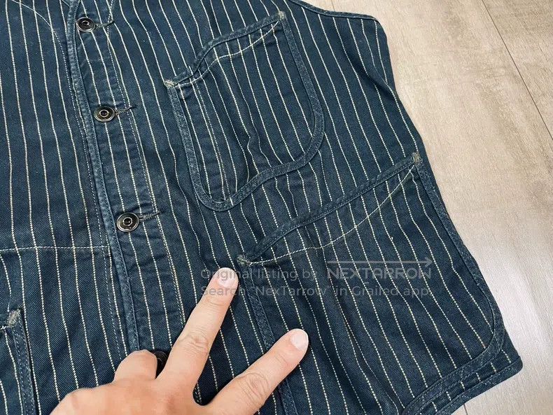 RRL Ralph Lauren RRL Ralph Lauren Blue dyed Indigo railway worker's out of Size US M / EU 48-50 / 2 - 2 Thumbnail
