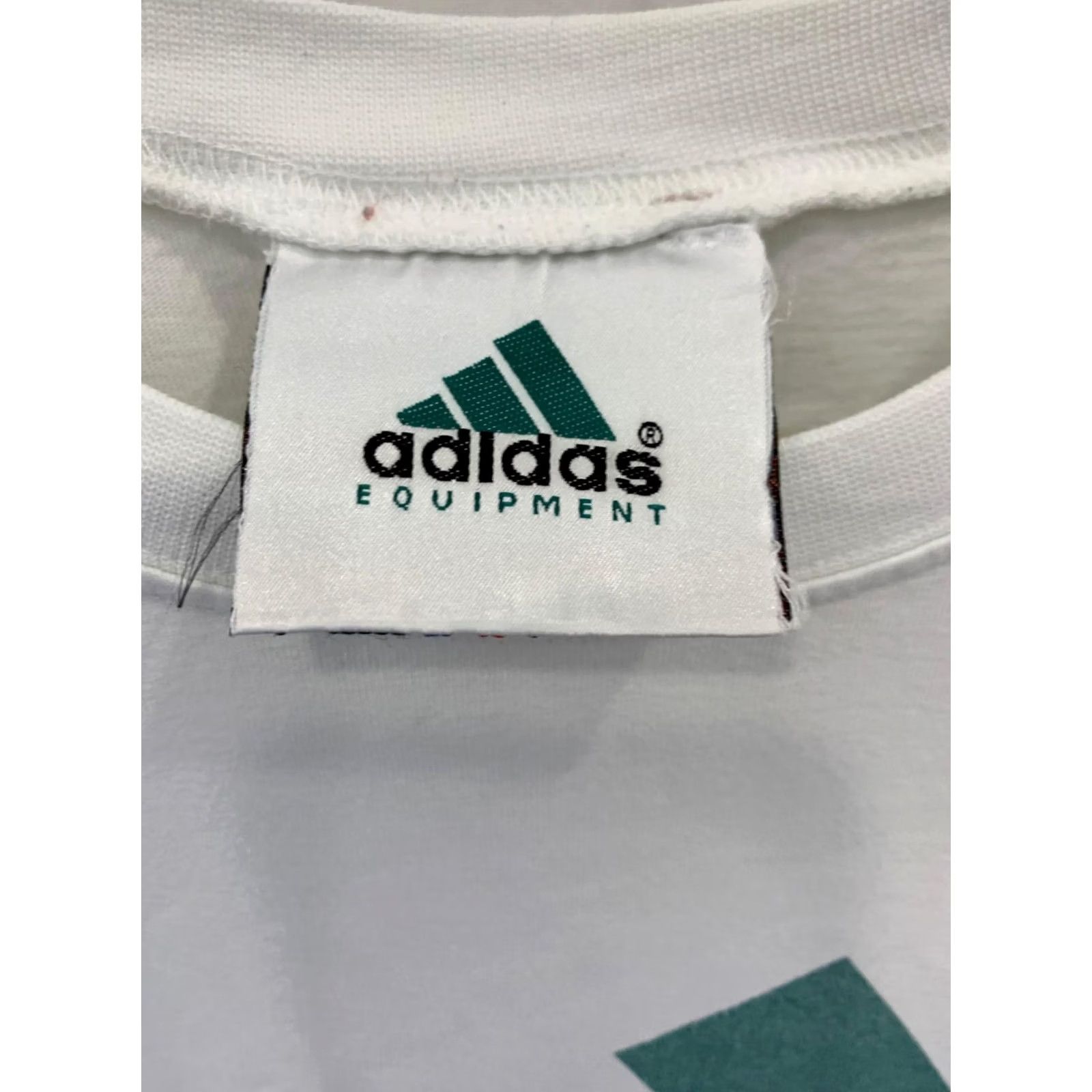 Adidas VINTAGE Adidas Equipment T-Shirt Mens XL White Teal Green EQT Logo 90s Size US XL / EU 56 / 4 - 3 Thumbnail