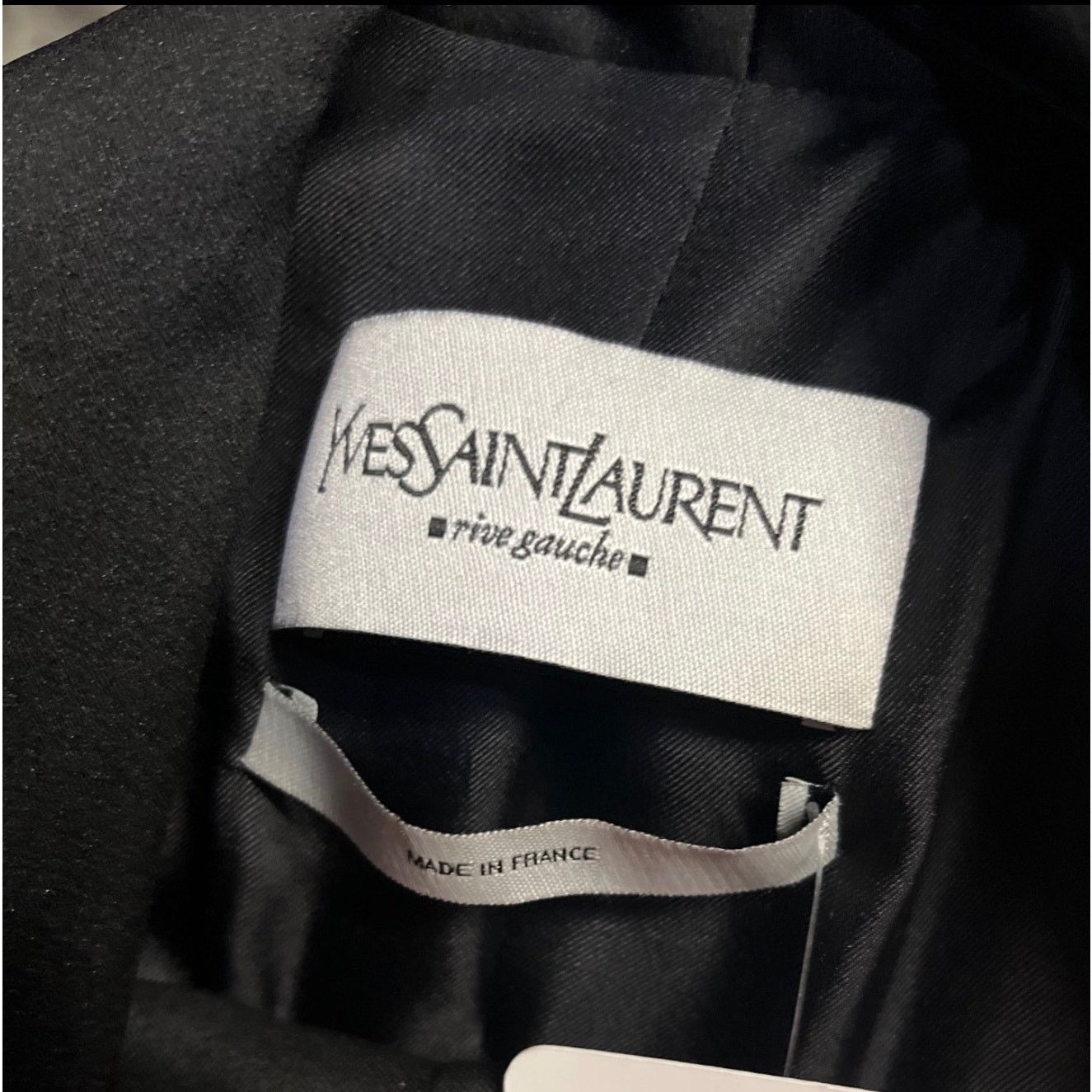 Saint Laurent Paris Saint Laurent Black Wool Suit with Long Jacket - EU36/S Size XS / US 0-2 / IT 36-38 - 7 Thumbnail