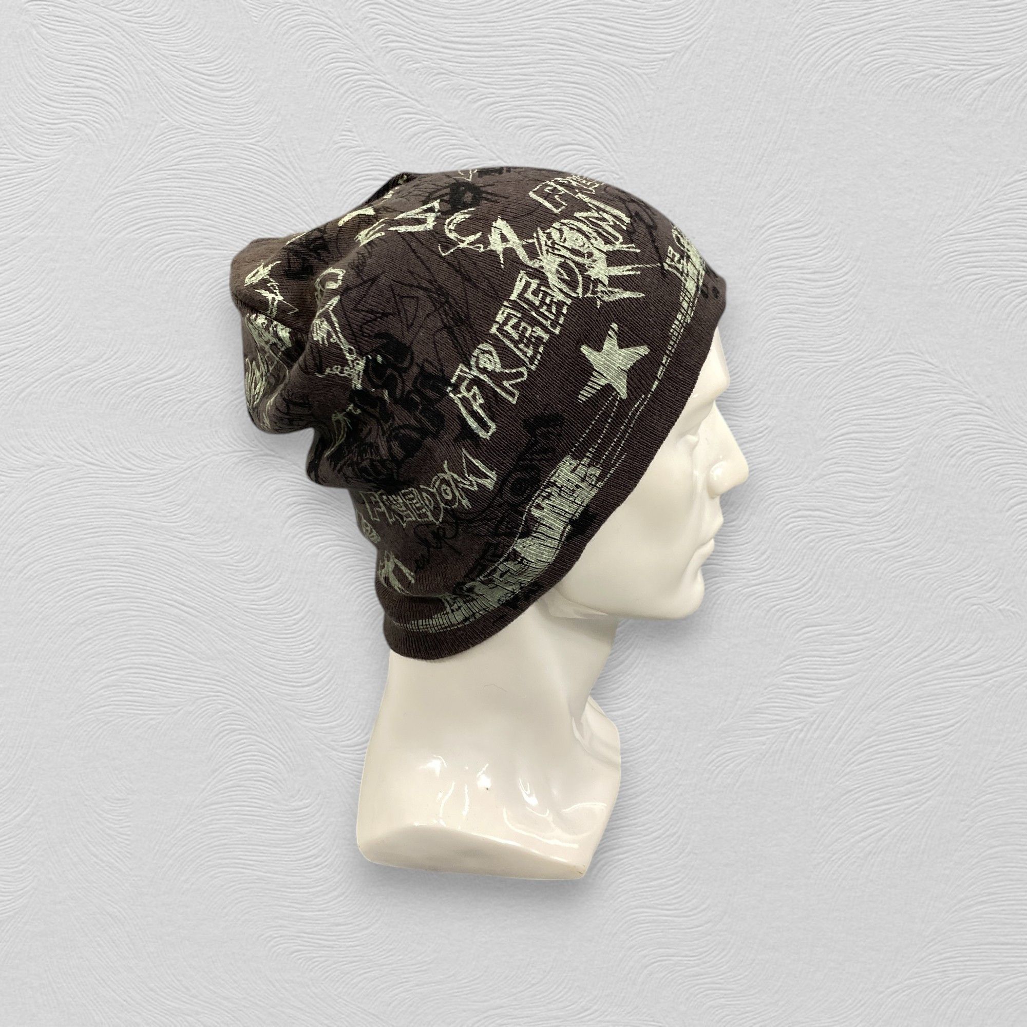 Japanese Brand Vintage Freedom Slouchy Beanie Hats -BN911 Size ONE SIZE - 4 Thumbnail