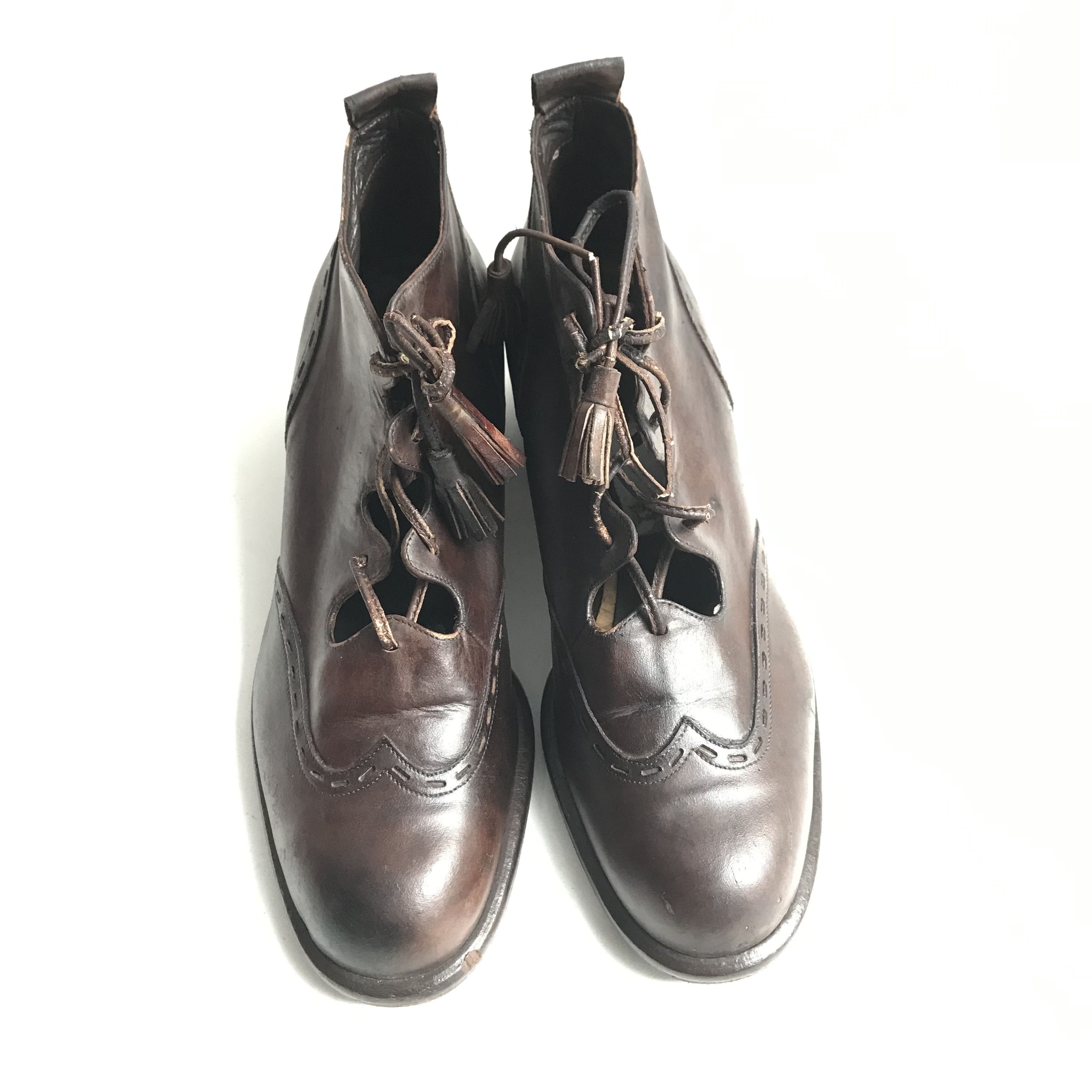 Fendi Vintage Fendi boots wingtip brogues lace up High Heels Size US 5 / EU 37 - 2 Thumbnail