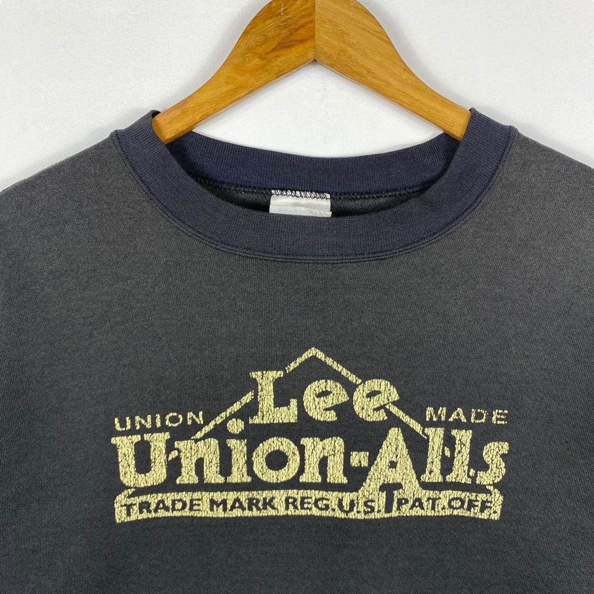 Lee × Vintage Vintage 80's LEE Union-Alls Graphic Crewneck Sweatshirt Size US L / EU 52-54 / 3 - 2 Thumbnail