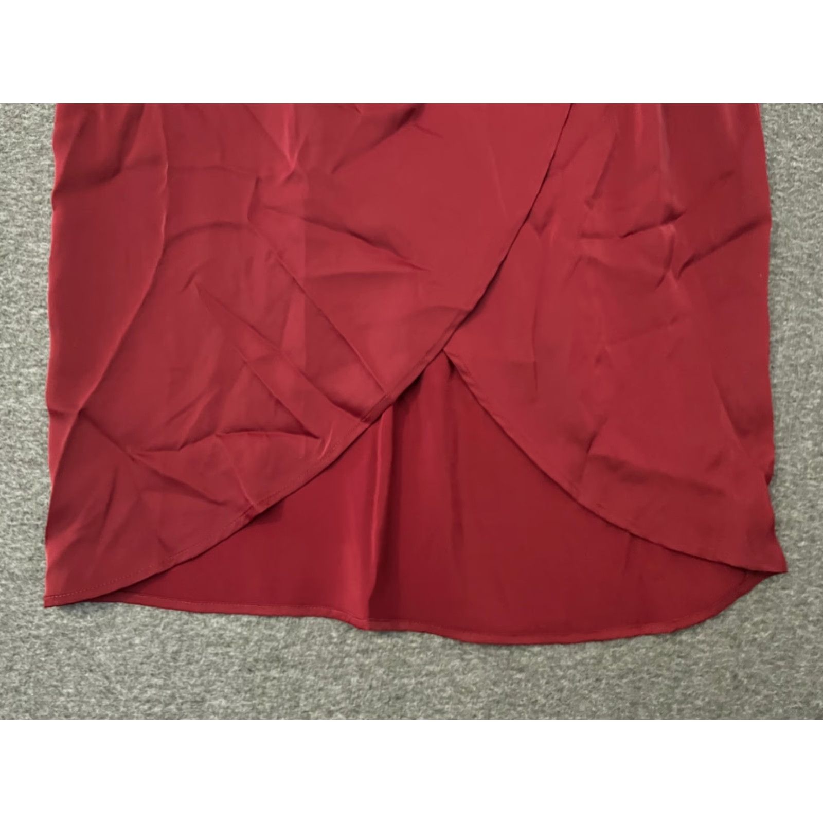 Vintage PrettyGarden Red One Shoulder Bodycon Midi Dress XL - Party Cocktail Sexy Stretch Women's Size XL / US 12-14 / IT 48-50 - 5 Thumbnail