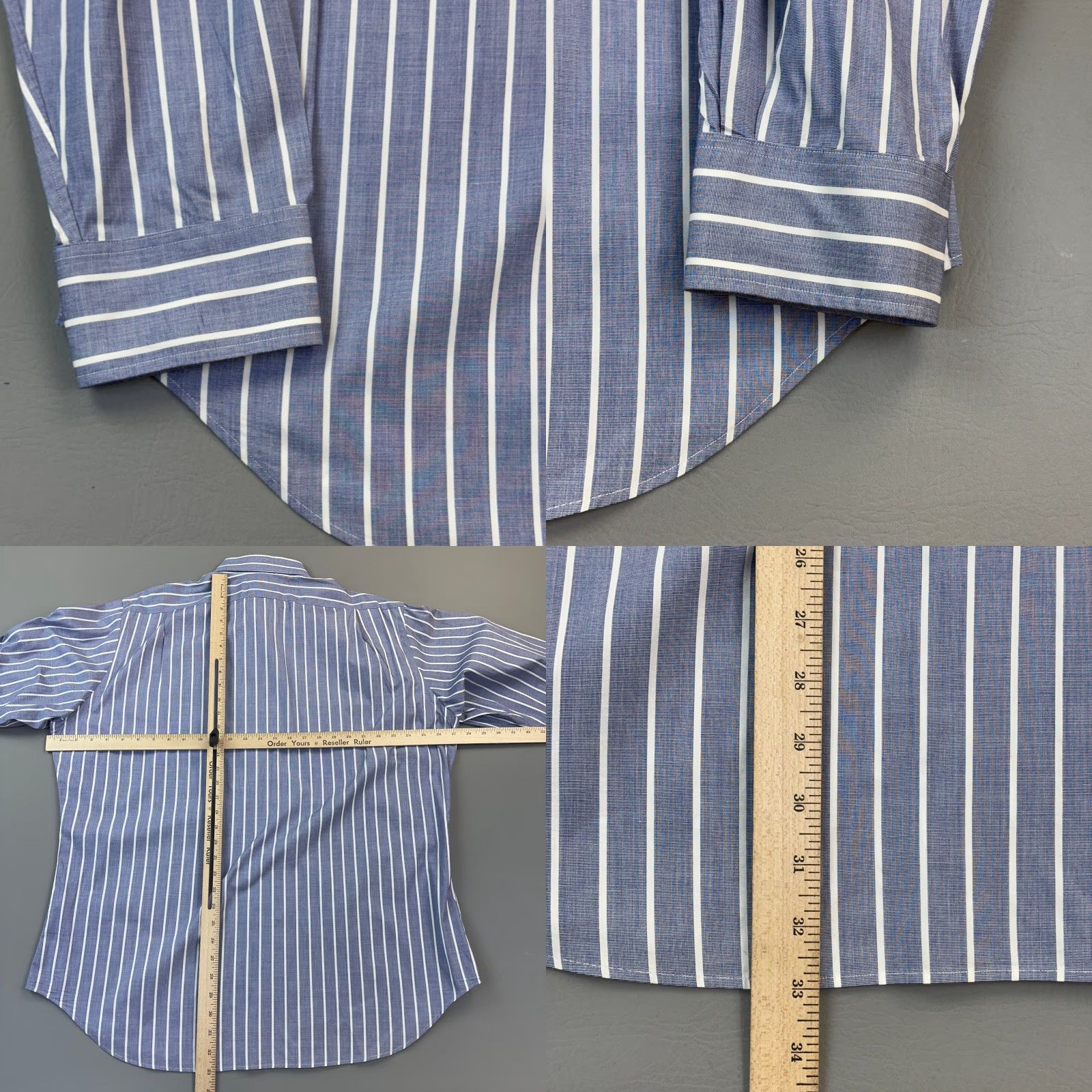 Polo Ralph Lauren VINTAGE Polo Ralph Lauren Shirt Mens XL Blue Striped Regent Classic Fit Casual Size US XL / EU 56 / 4 - 8 Thumbnail