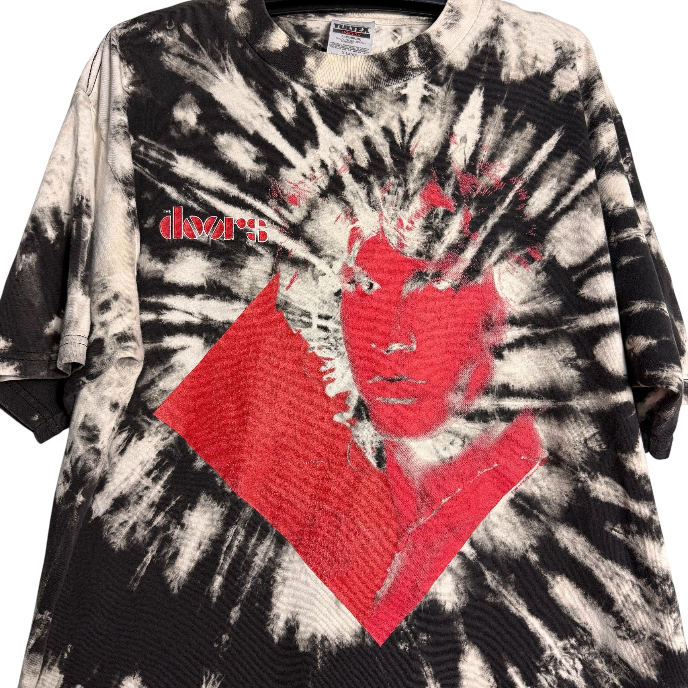 Band Tees 🔥RARE🔥Vintage 90s The Doors Jim Morrison Tie Dye Tshirt Size US XL / EU 56 / 4 - 2 Thumbnail