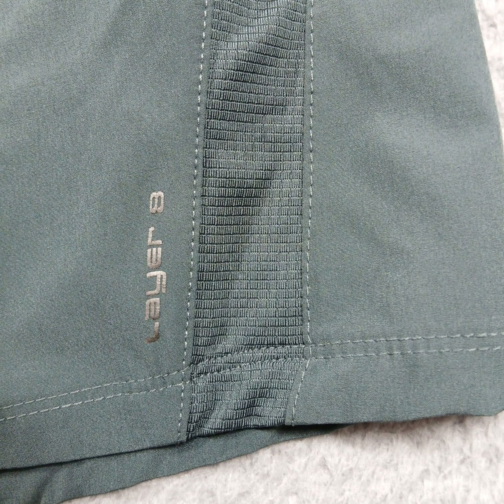 Layer 8 VINTAGE[No] Layers Quick-Dry Athletic Shorts Men's XL Green Drawstring Performance Size US 36 / EU 52 - 4 Thumbnail