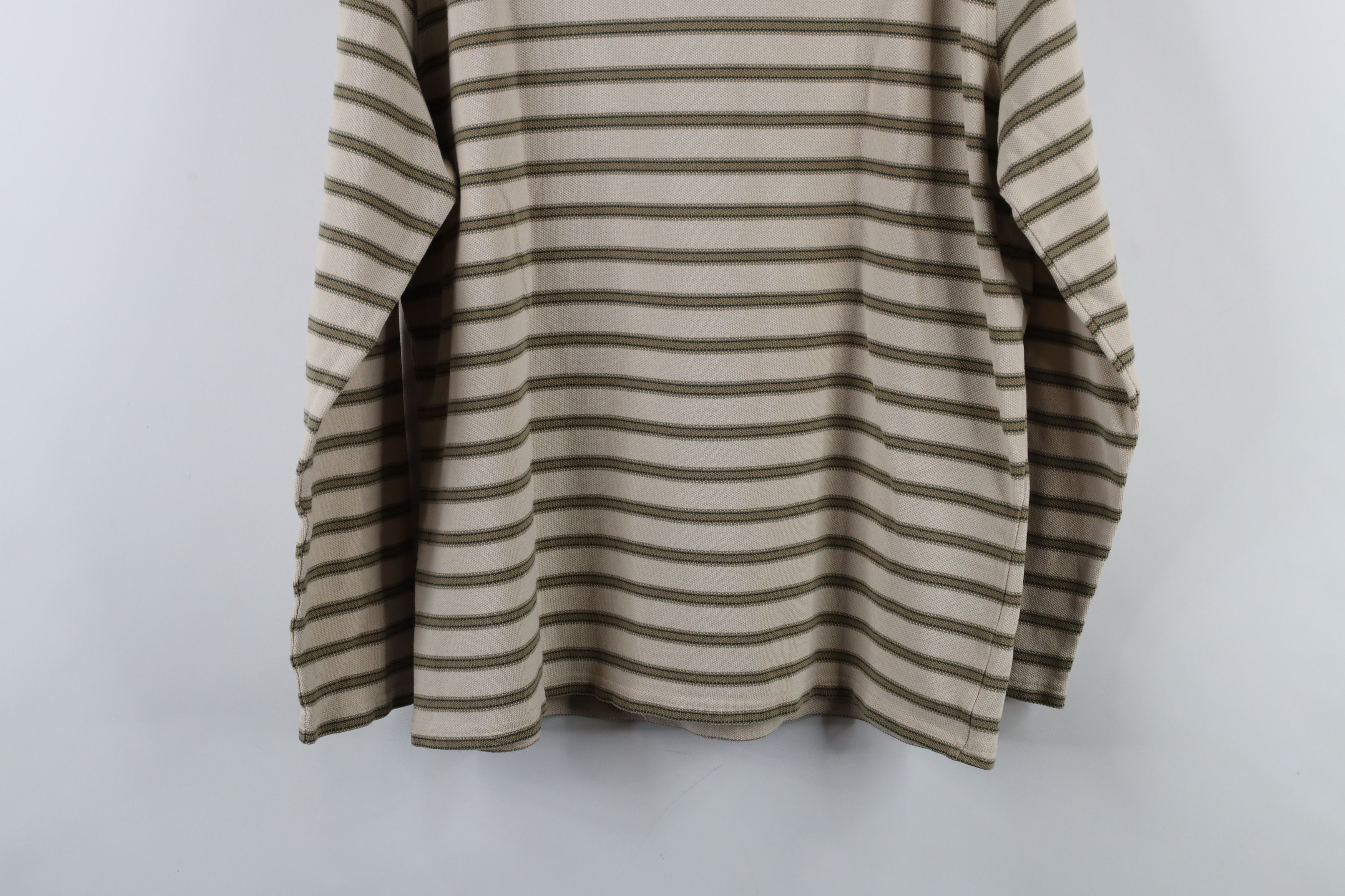 DKNY × Vintage Vintage 90s DKNY Striped Half Zip Long Sleeve Polo Shirt USA Size US M / EU 48-50 / 2 - 10 Thumbnail