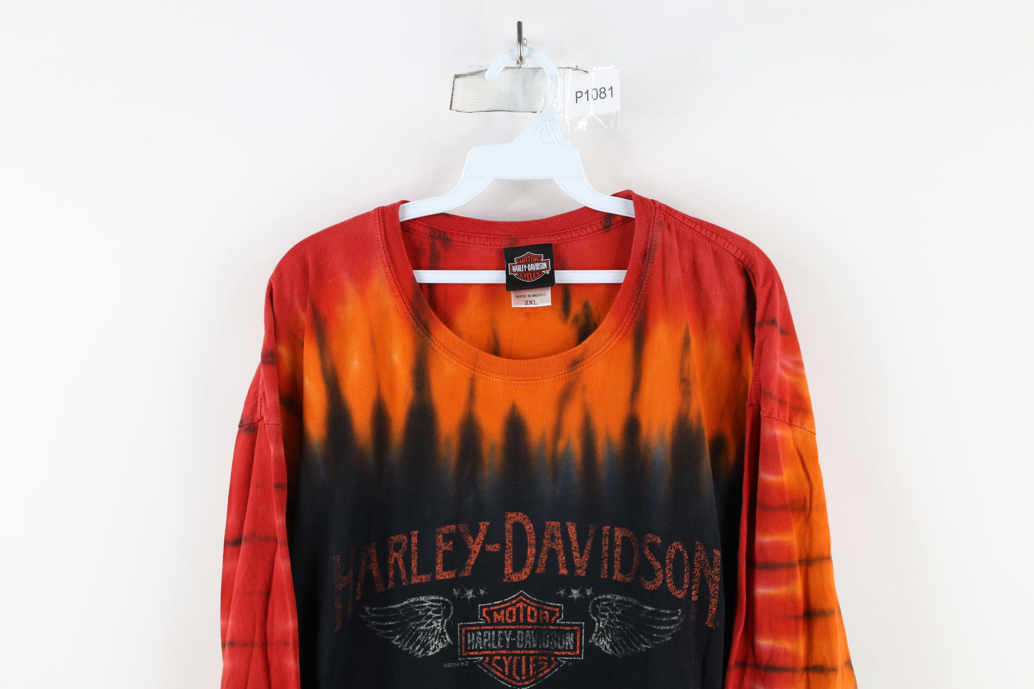 Harley Davidson × Vintage Vintage Y2K Harley Davidson Wash Eagle Long Sleeve T-Shirt Size US XXL / EU 58 / 5 - 2 Thumbnail