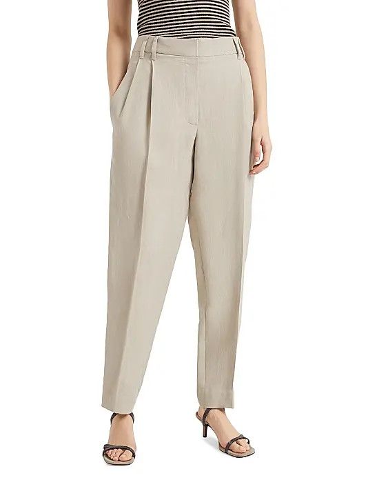 Brunello Cucinelli o1y0725 Casual Pant in Beige Size 30" / US 8 / IT 44 - 2 Thumbnail
