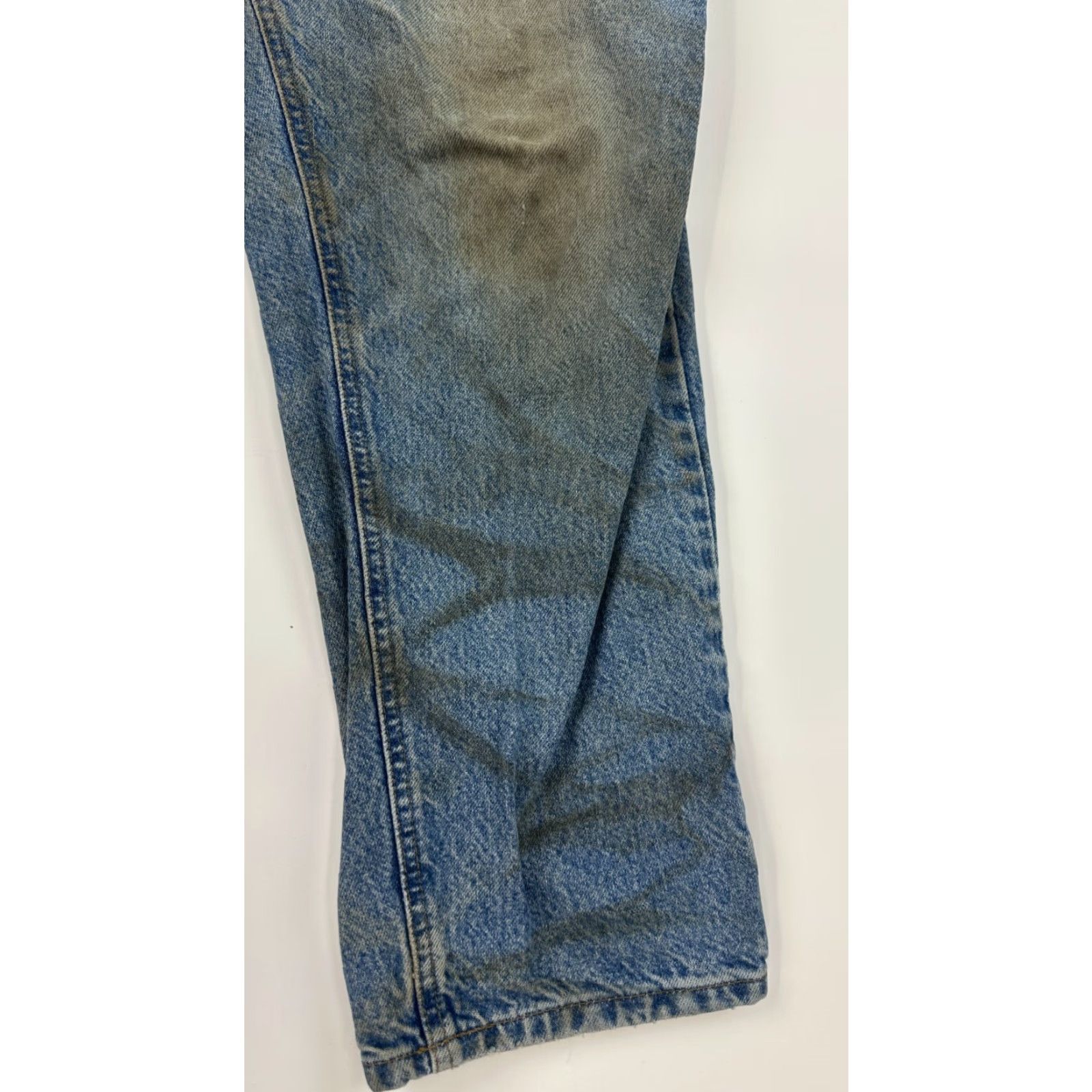 Carhartt Carhartt Jeans Mens 36x30 Blue Denim Distressed Relaxed Tapered Leg Outdoor Size US 36 / EU 52 - 5 Thumbnail