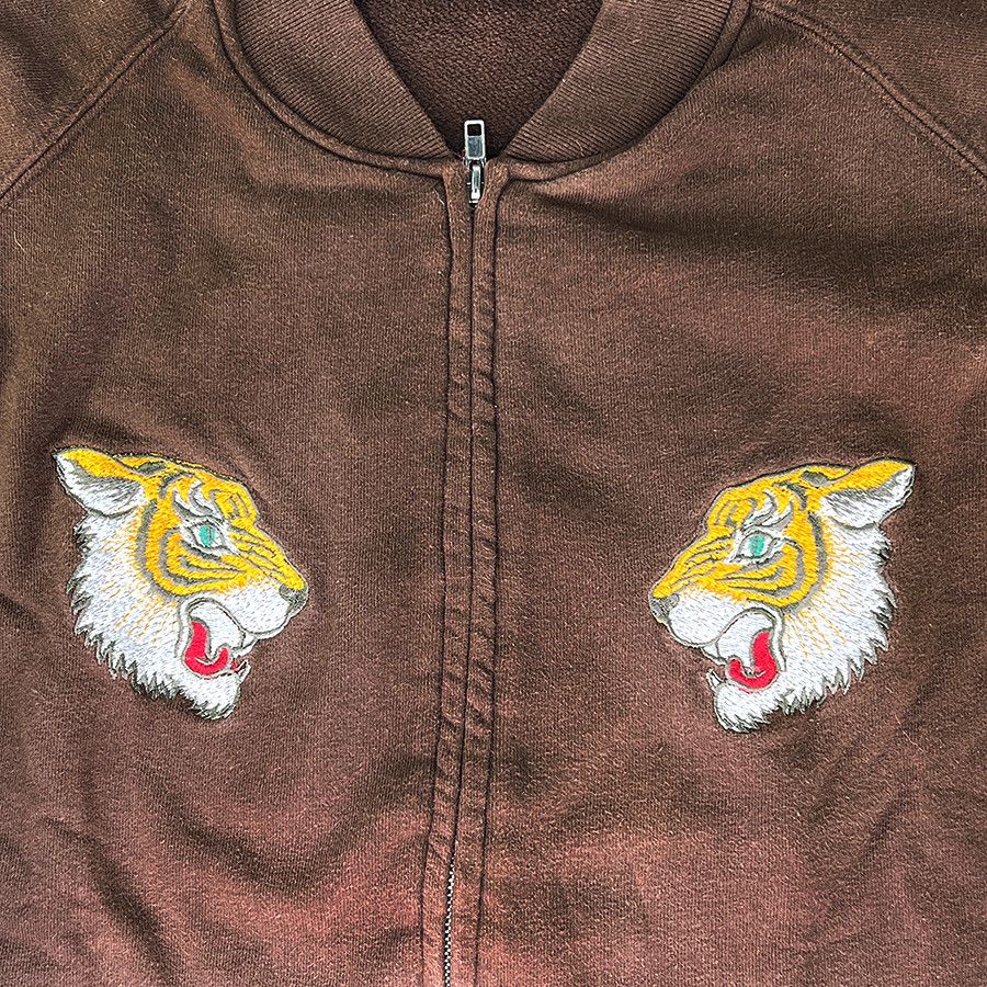 Other Vintage Brown Embroidered Tiger Sweatshirt from Japan Size US M / EU 48-50 / 2 - 3 Thumbnail