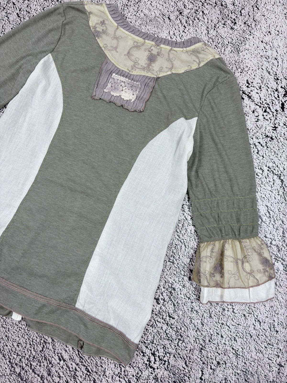 Elisa Cavaletti Elisa Cavaletti Fairycore Babydoll Boho Lace Ruffle Top L Size L / US 10 / IT 46 - 9 Thumbnail