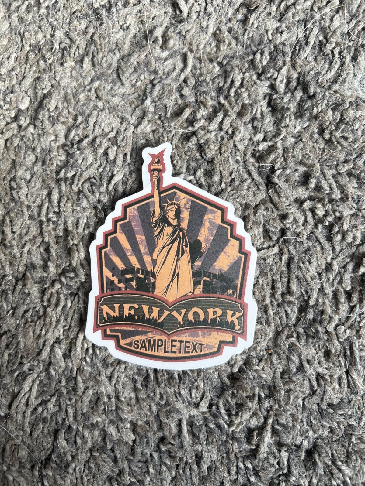 Hypebeast New York Sample Text Statue Of Liberty Sticker Size ONE SIZE - 1 Thumbnail