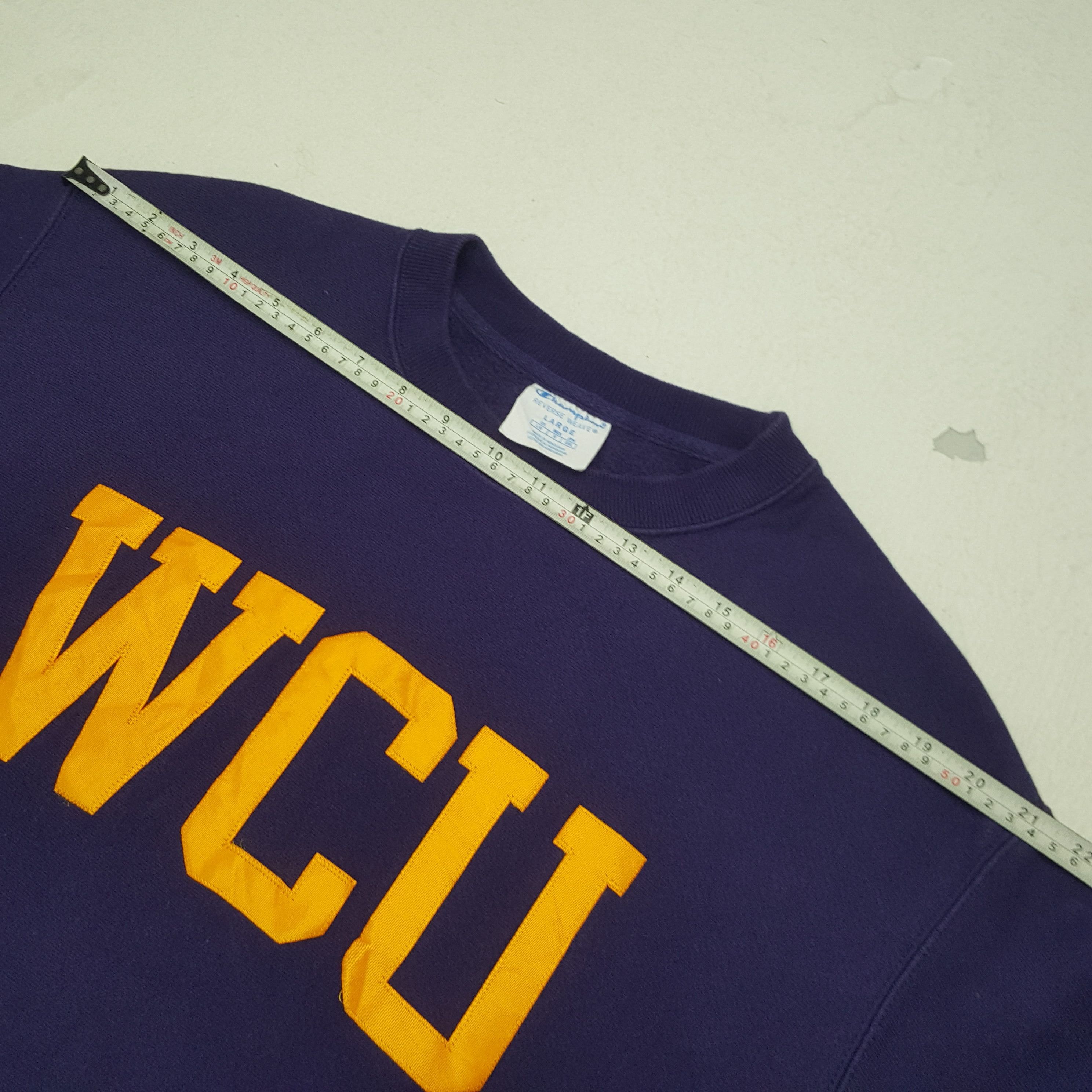 Champion × Vintage Vintage Champion x WCU Spell Out Sweatshirt Size US L / EU 52-54 / 3 - 5 Thumbnail
