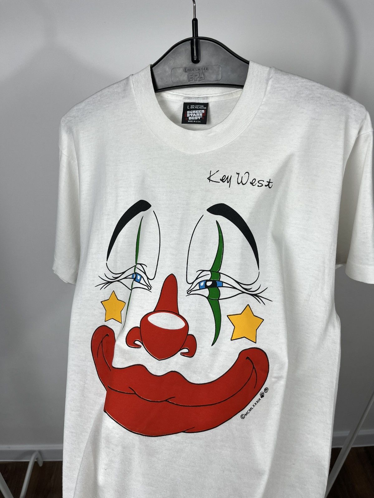 Other Vintage Key West Clown T-Shirt Screen Stars Single Stitch Size US L / EU 52-54 / 3 - 10 Thumbnail