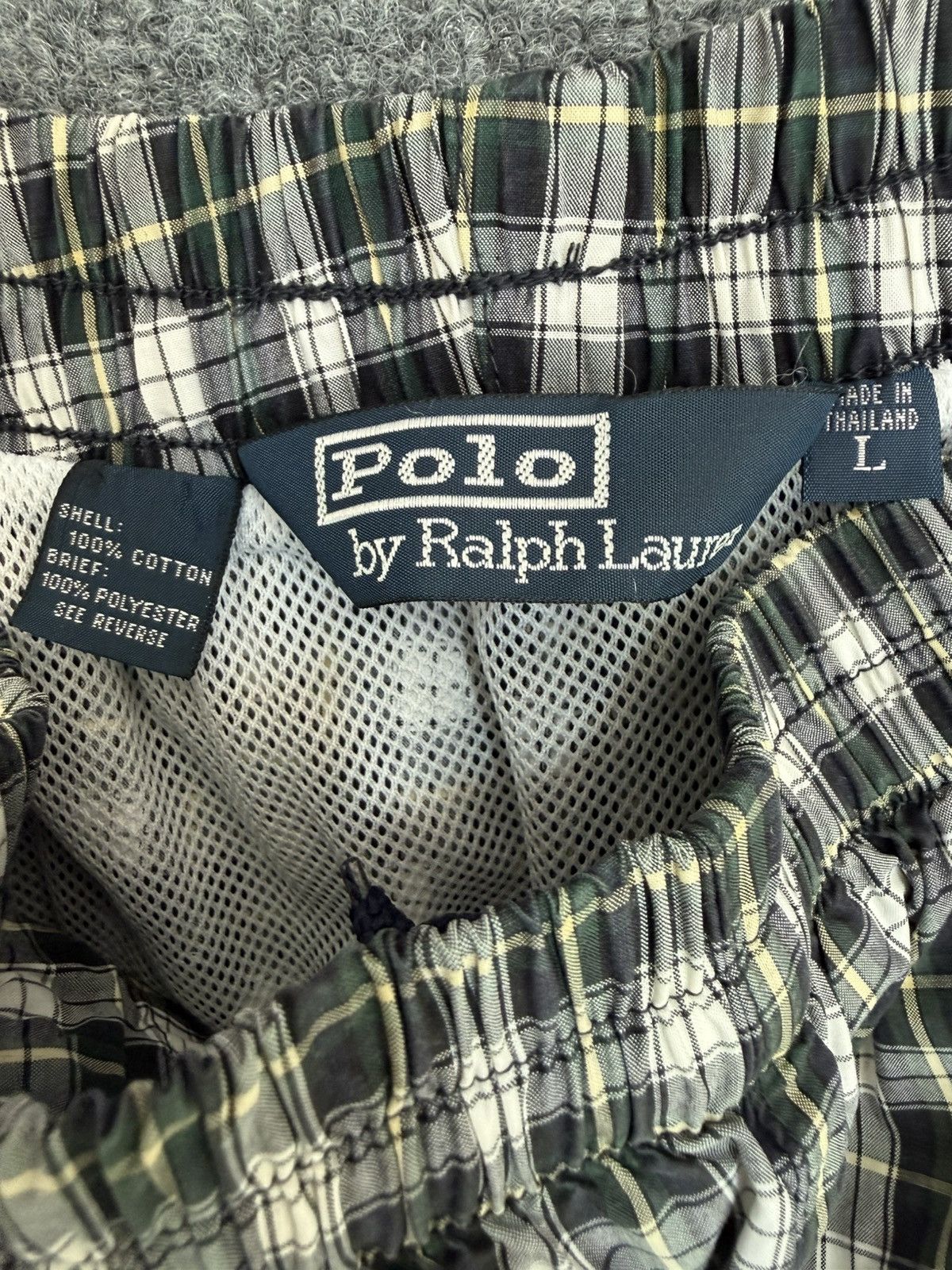 Polo Ralph Lauren Vintage Polo Ralph Lauren Plaid Swim Trunks L Size US 34 / EU 50 - 6 Thumbnail