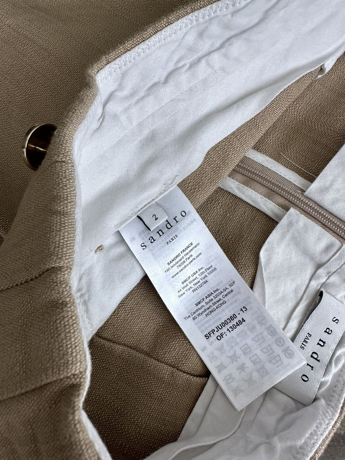 Designer × Sandro 🫧 Sandro Paris Mini Linen Skirt Size 26" / US 2 / IT 38 - 7 Thumbnail