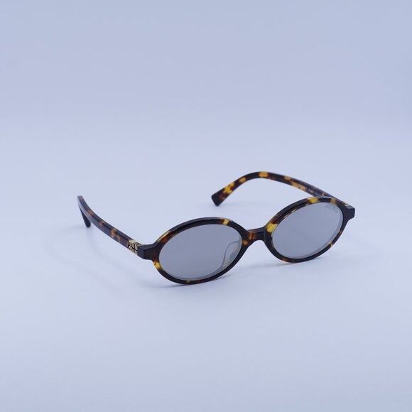 Miu Miu Miu Miu MU04ZSF VAU07F Sunglasses Honey Havana Oval Frame Size ONE SIZE - 6 Thumbnail