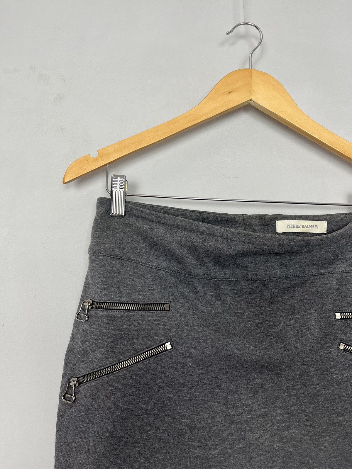 Pierre Balmain Pierre Balmain Luxury Cotton / Nylon Zip Skirt Size 34" / US 12 / IT 48 - 2 Thumbnail