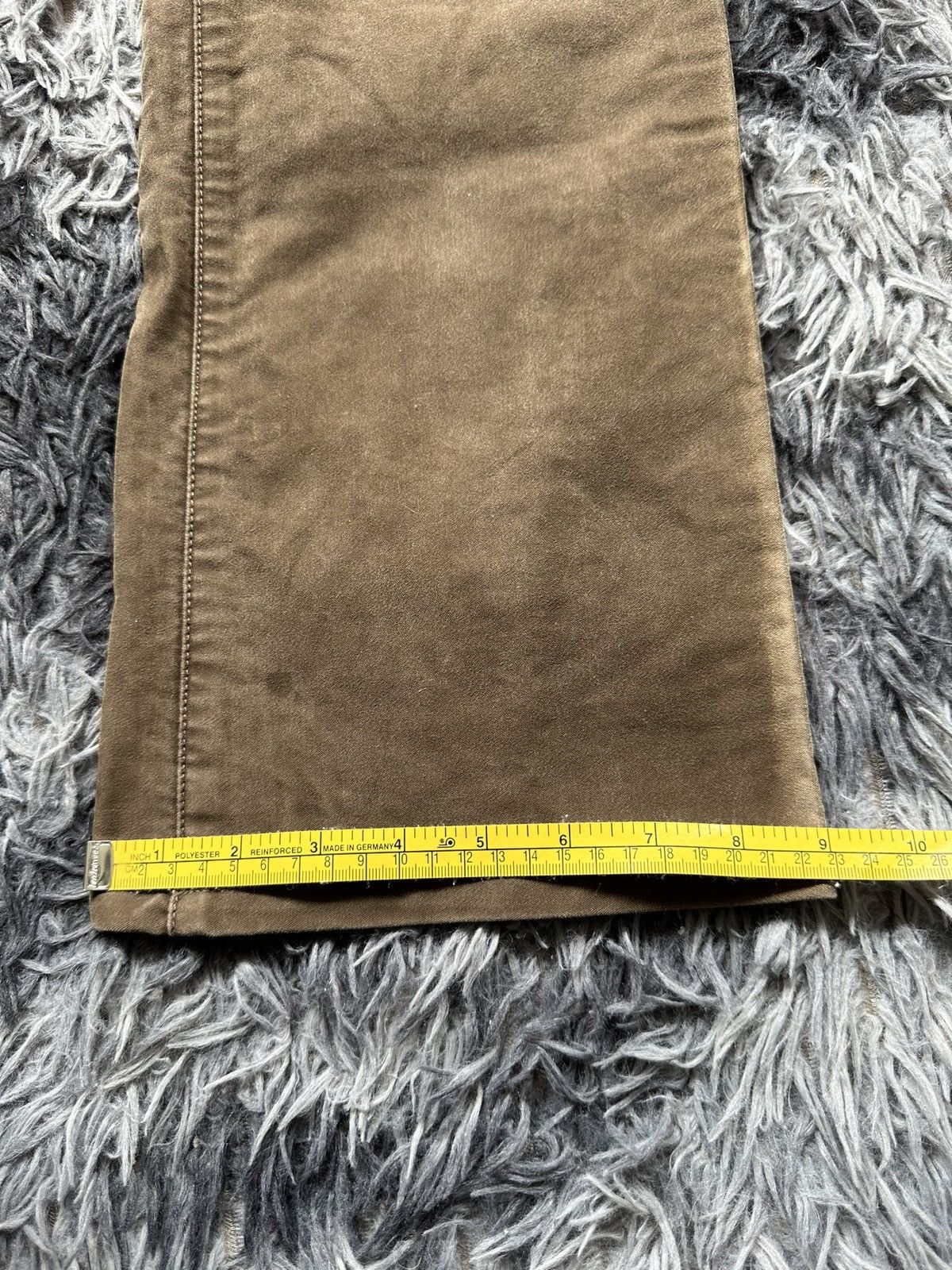 Tete Homme 00's Tete Homme moleskin mudwash khakis flared pant Size US 31 - 19 Thumbnail