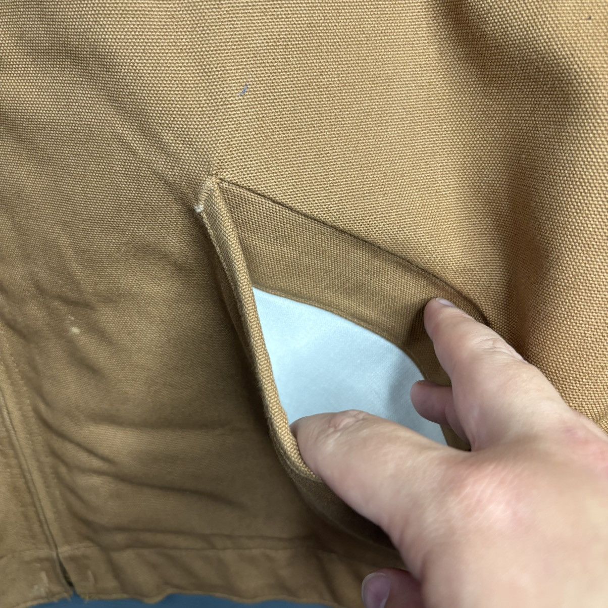 Carhartt × Vintage 1970’s Vintage Carhartt Blanket-Lined Detroit “Tan” 6BLJ Size US XL / EU 56 / 4 - 4 Thumbnail