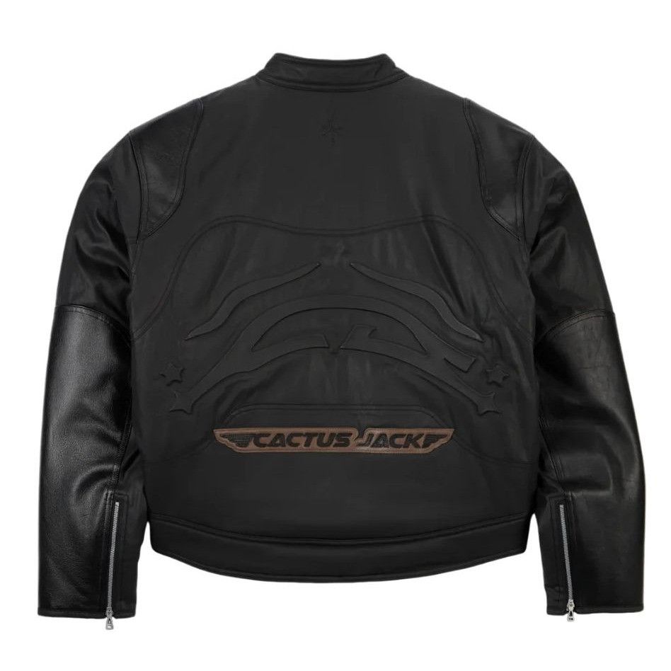 Jordan Brand Air Jordan x Travis Scott Cactus Jack Waxed Black Jacket DZ5 Size US M / EU 48-50 / 2 - 3 Thumbnail