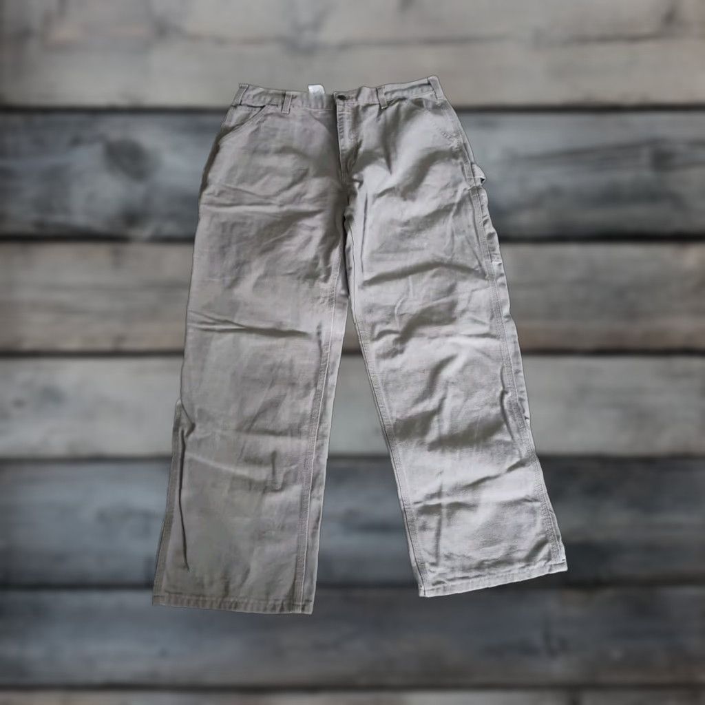 Carhartt VINTAGE Carhartt Work Pants Mens 36x30 Brown Dungaree Fit Cotton Canvas 90s Grunge Size US 36 / EU 52 - 1 Thumbnail