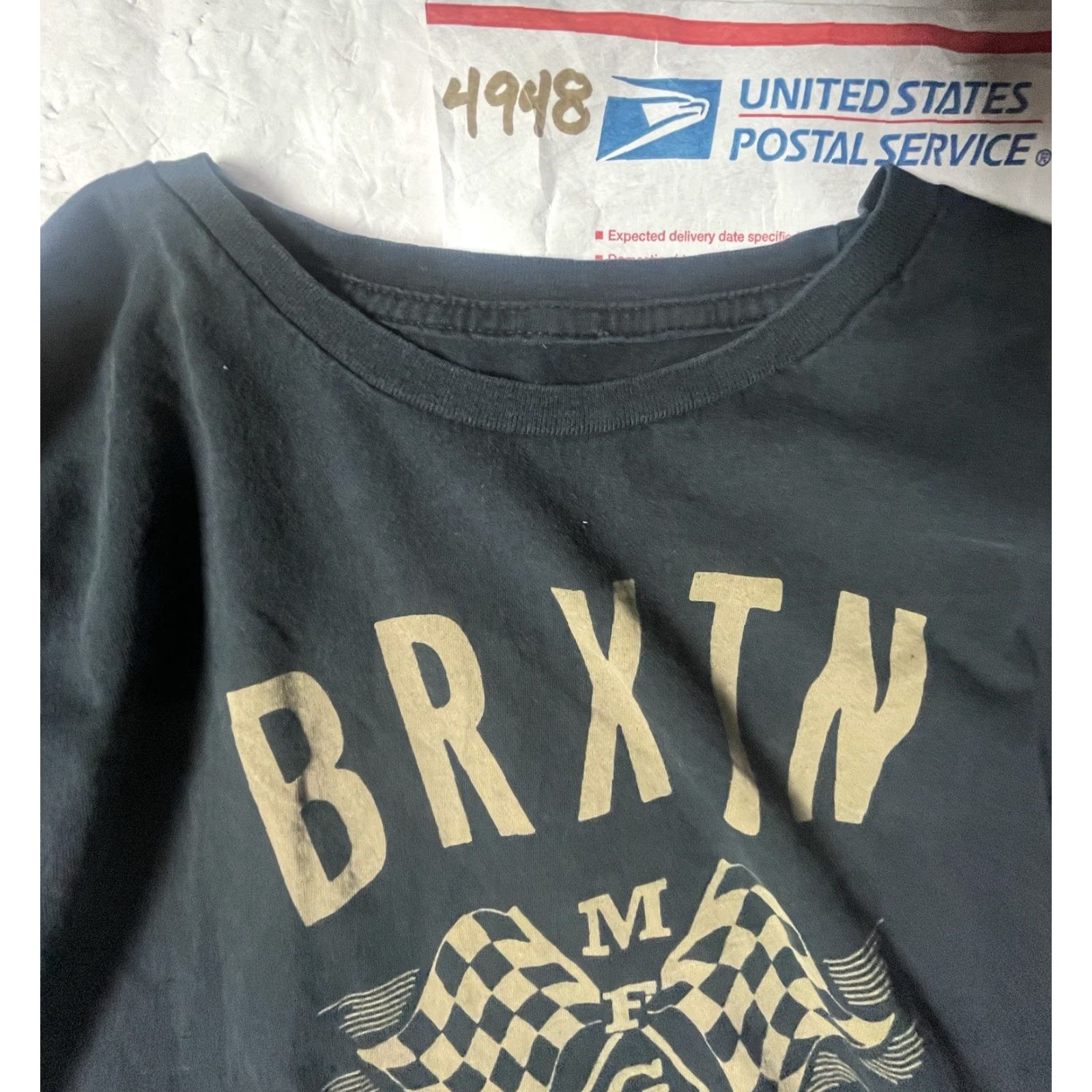 Brixton Brixton T-Shirt Black Short Sleeve Men Large Crew Neck Logo Graphic Jersey Shirt Streetwear Size US L / EU 52-54 / 3 - 7 Thumbnail