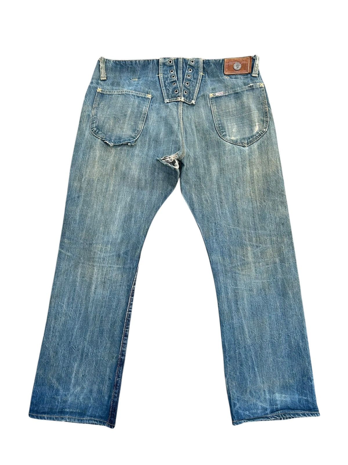 Maison MIHARA YASUHIRO MIHARAYASUHIRO X SUGAR CANE Selvedge Distressed Denim Jeans Size US 36 / EU 52 - 2 Thumbnail
