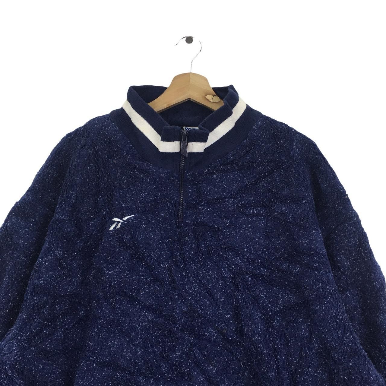Reebok Vtg REEBOK ENGLAND Outdoor Sport Sherpa Fleece Sweater Size US L / EU 52-54 / 3 - 2 Thumbnail