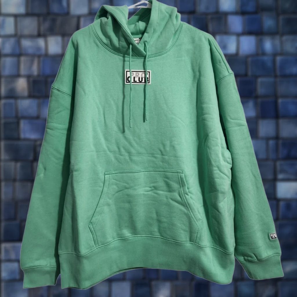 Vintage Pro Club Womens XL Hoodie Long Sleeve Cotton Sweatshirt Pullover Green Size XL / US 12-14 / IT 48-50 - 1 Thumbnail