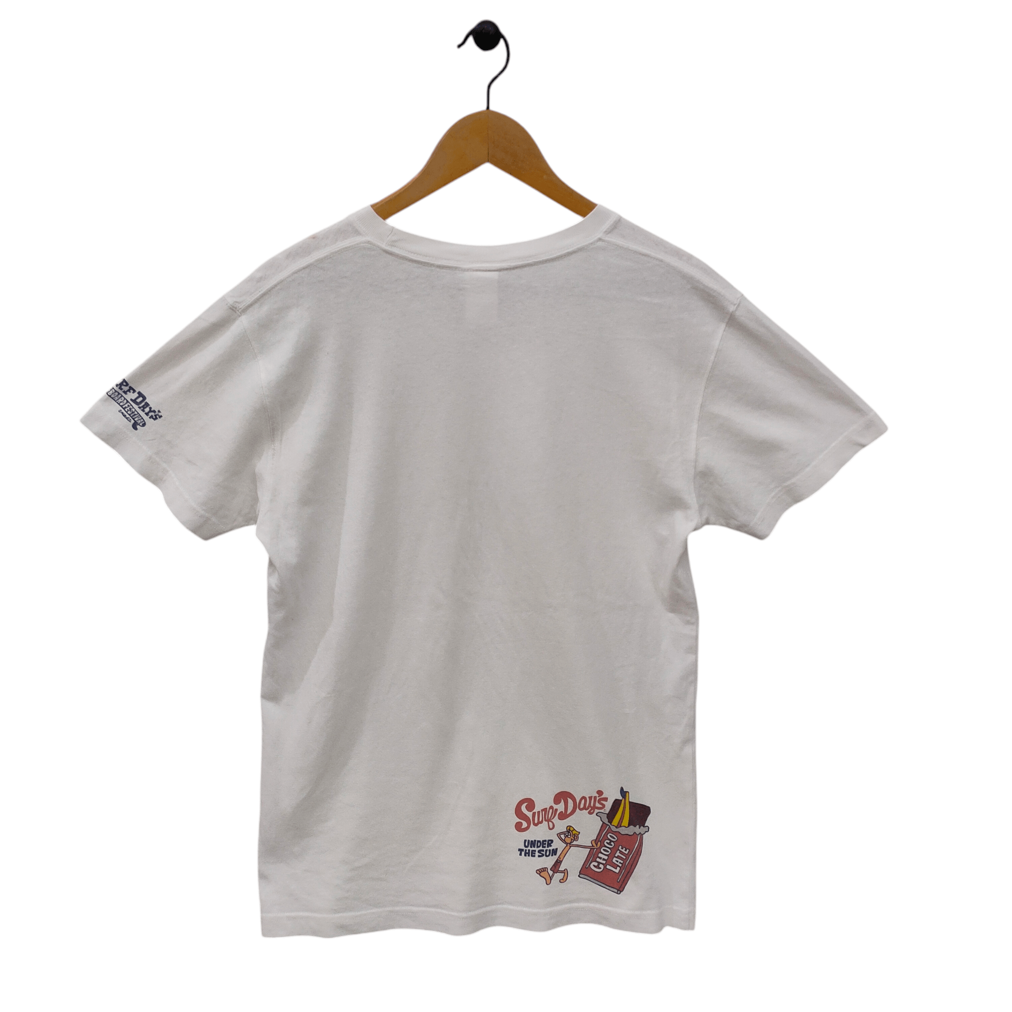 Japanese Brand Vintage Surf Day's Chocolate, Cute Cartoon Pocket Japanese T Size US M / EU 48-50 / 2 - 2 Thumbnail