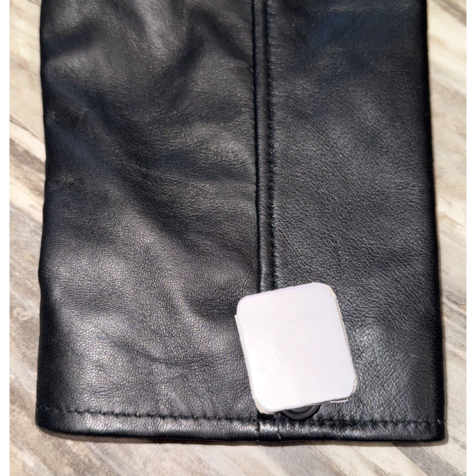 Vintage VINTAGE? No. Black Leather Jacket XL Men's Mid-Length Lightweight Soft Casual Coat with Pockets Zip Button Size US XL / EU 56 / 4 - 4 Thumbnail