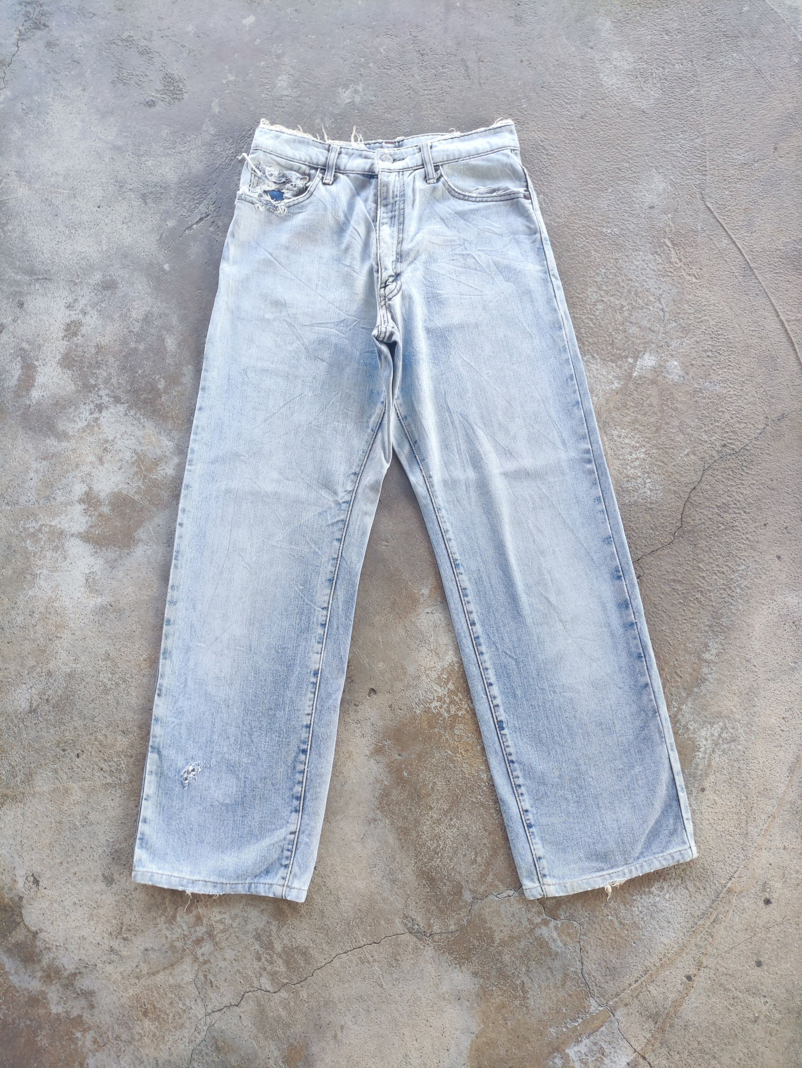 Vintage Big John Brand Faded Distressed Denim Pants