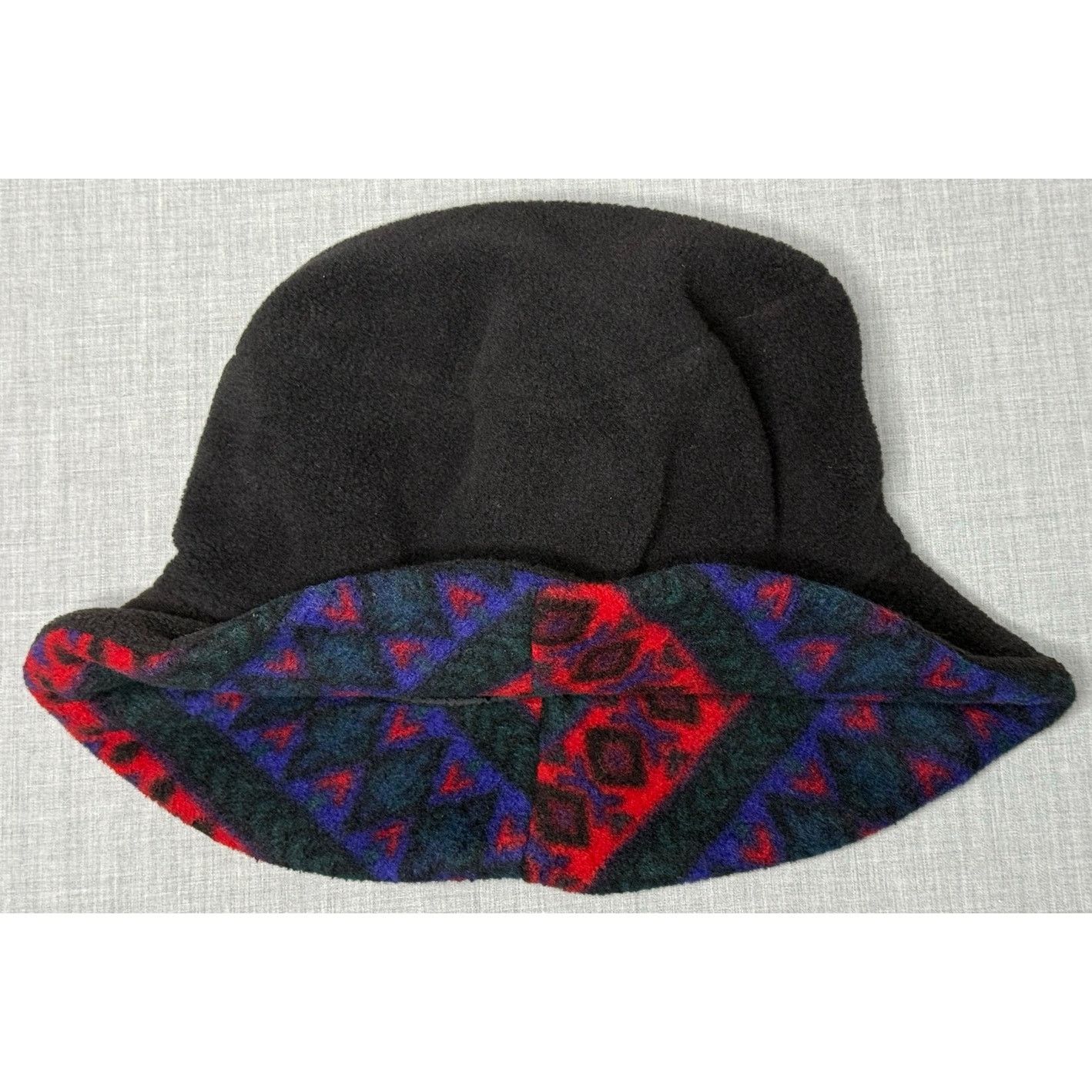 Vintage Vintage Womens Fleece Aztec Bucket Hat Size ONE SIZE - 1 Thumbnail