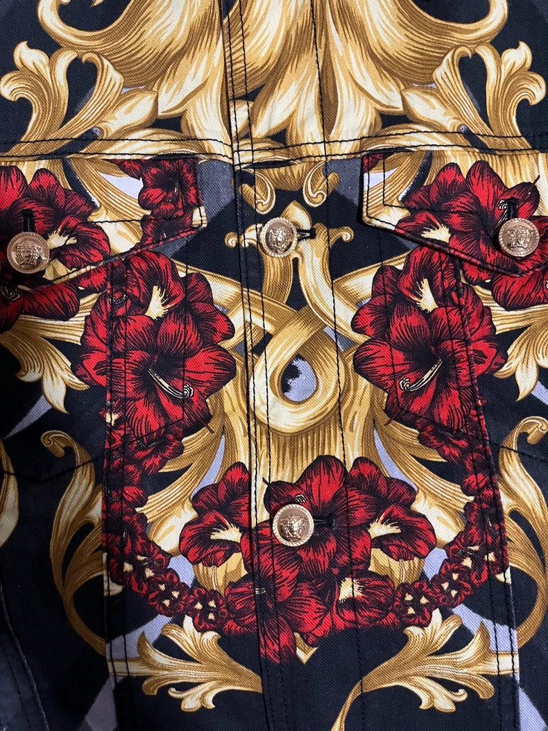 Versace Versace Denim jacket jacket cotton suit Size US XL / EU 56 / 4 - 4 Thumbnail