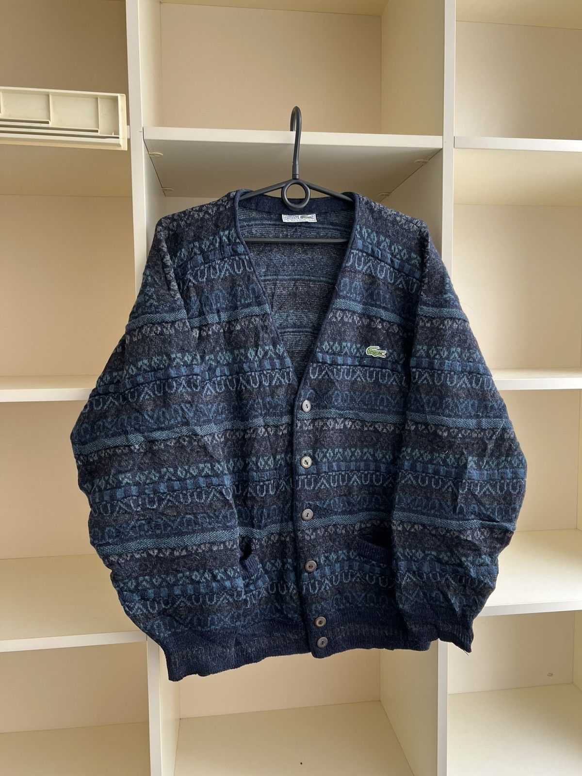 Lacoste Vintage 1990s Lacoste Cardigan Sweater Size US L / EU 52-54 / 3 - 2 Thumbnail