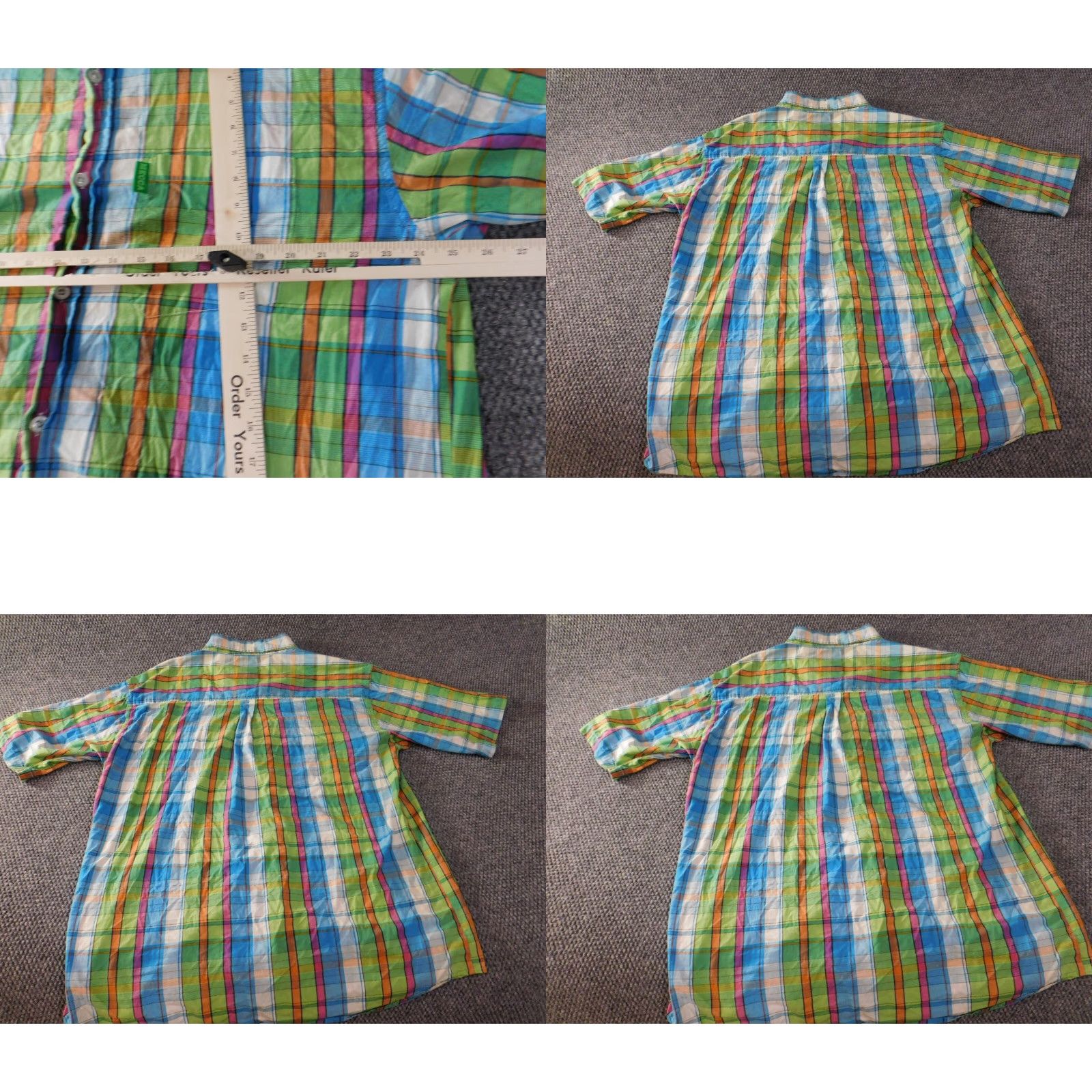 Vintage Mecca Shirt 2XL Green Button-Up Short Sleeve Collared Hip Hop Mens Green 2XL Button-Up Shirt Size US XXL / EU 58 / 5 - 8 Thumbnail