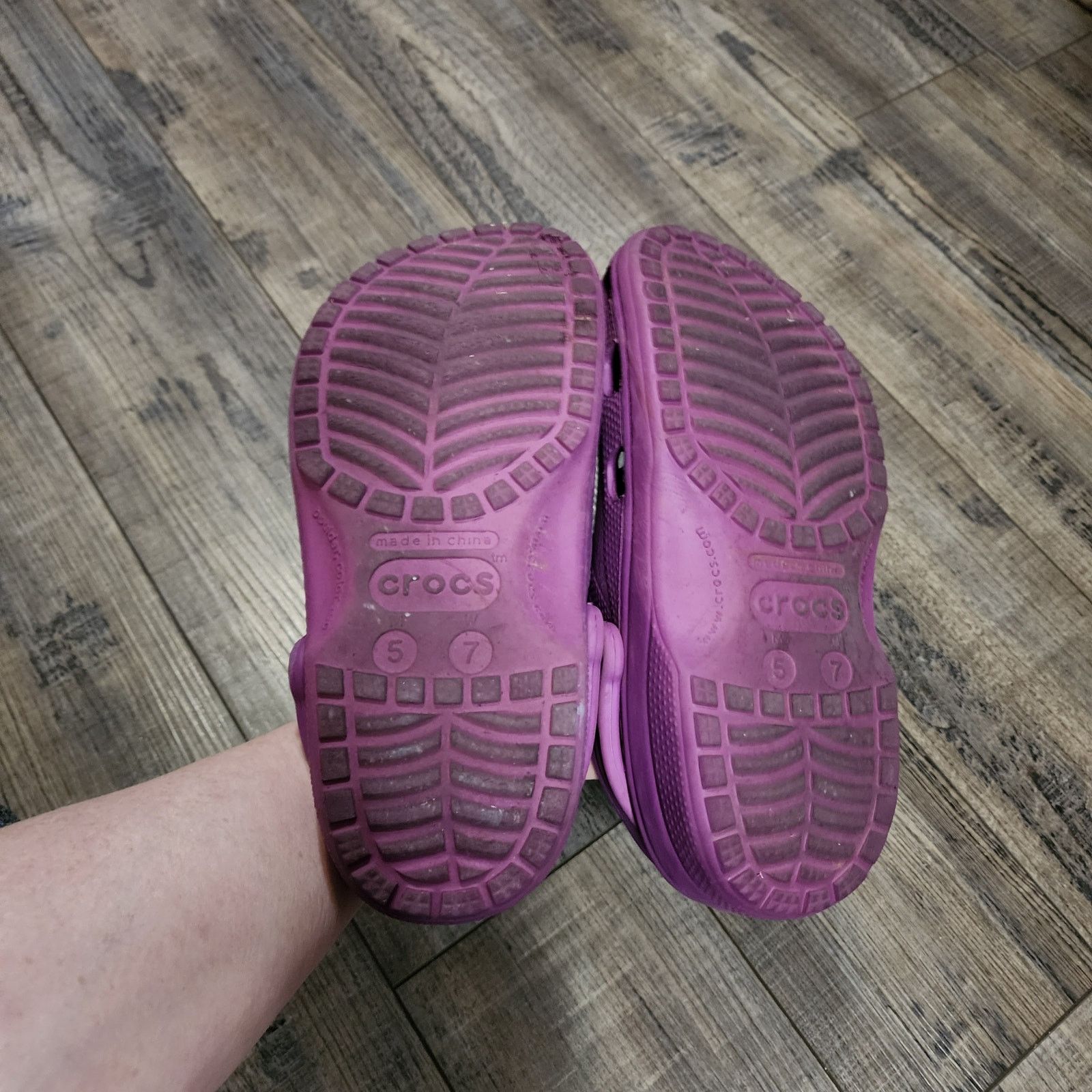 Crocs Purple Crocs Pre-owned Men 5 Women 7 SH1 Size US 7 / IT 37 - 10 Thumbnail