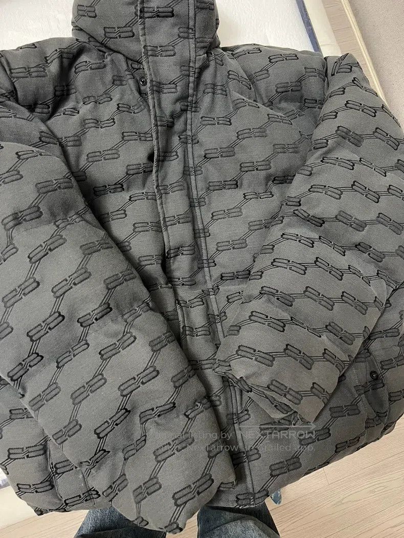 Balenciaga Balenciaga Black Full Print Puffer Jacket Size US S / EU 44-46 / 1 - 3 Thumbnail