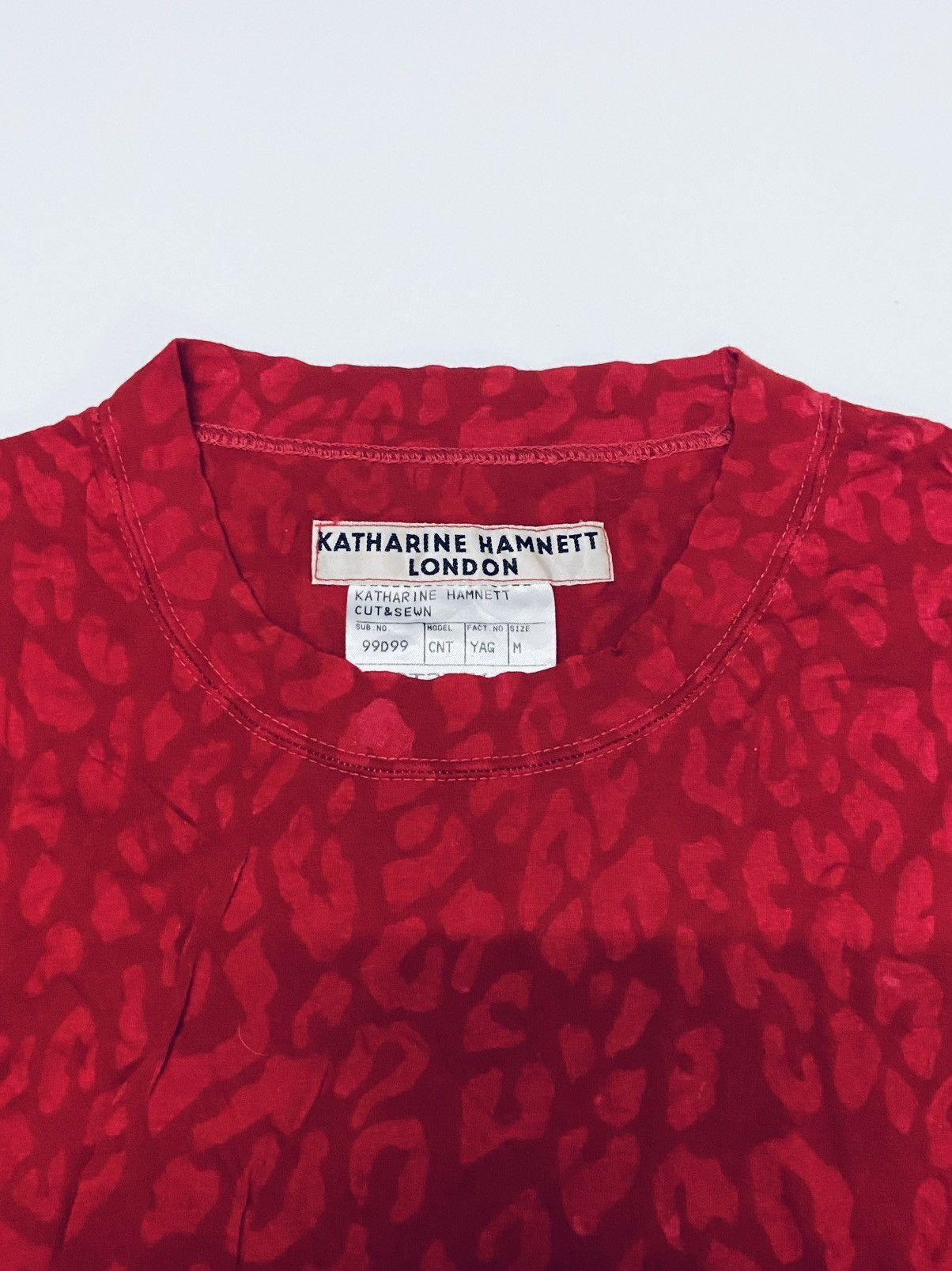 Katharine Hamnett London KATHERINE HAMNET CUT & SEWN TEE Size M / US 6-8 / IT 42-44 - 5 Thumbnail