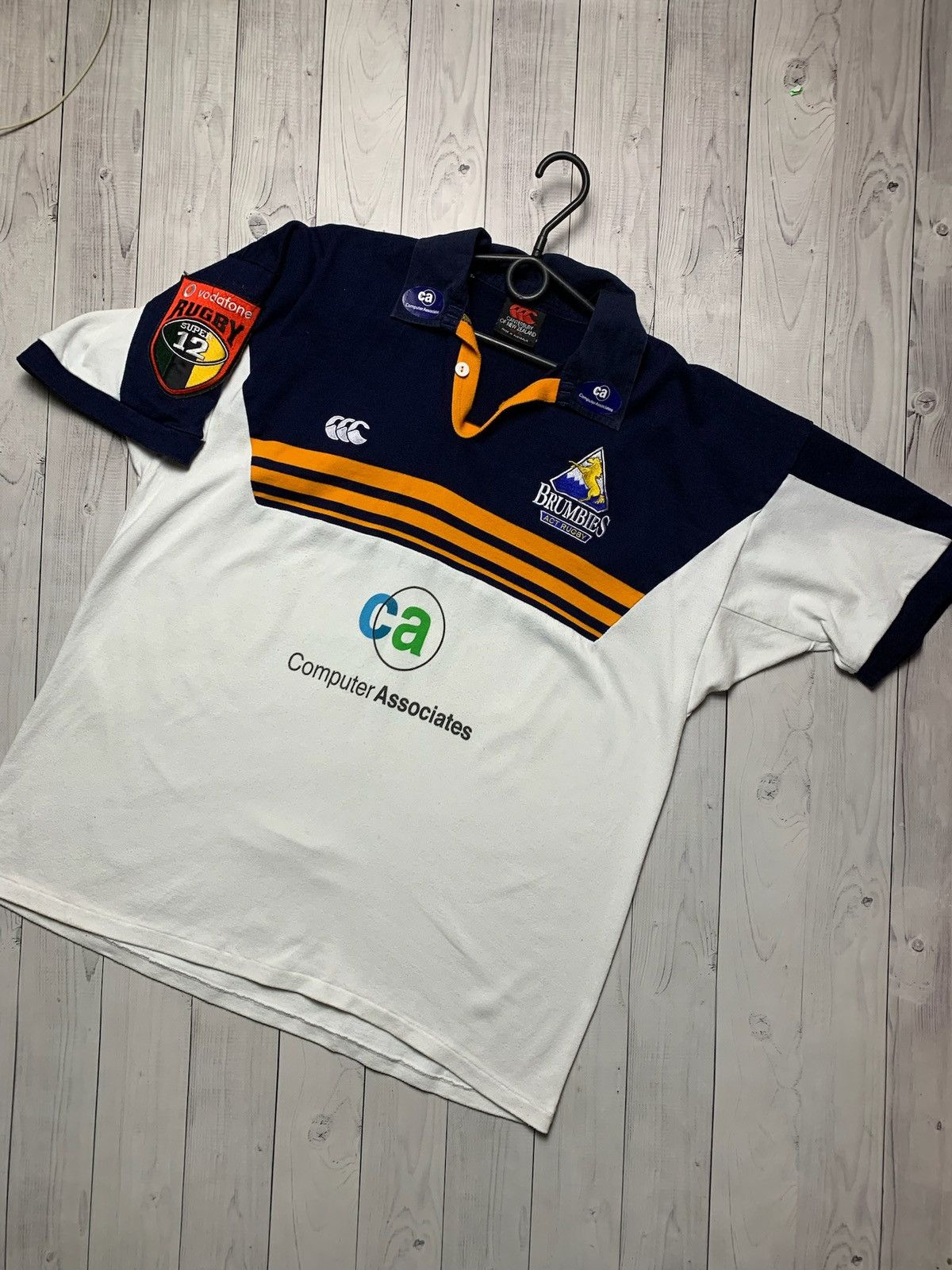 Canterbury of New Zealand Vintage Rugby jersey Brumbies Canterbury size XL logo Size US XL / EU 56 / 4 - 1 Thumbnail