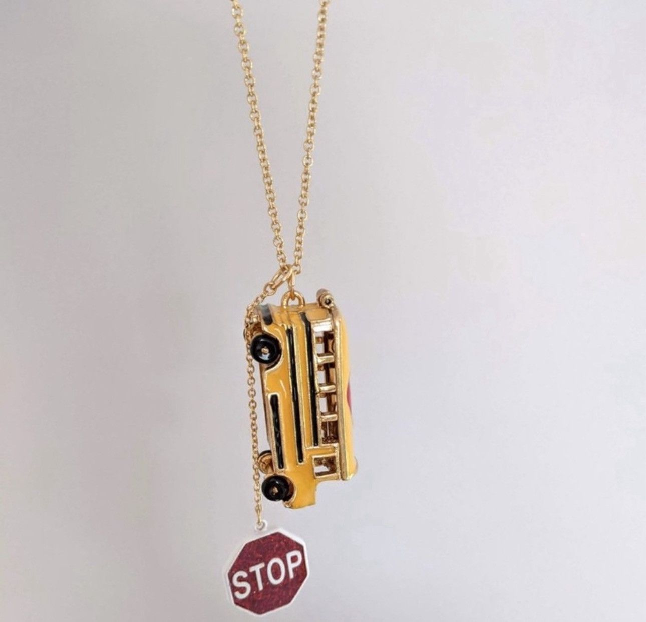 Betsey Johnson Betsey Johnson BACK TO SCHOOL Bus Heart Locket Necklace Size ONE SIZE - 9 Thumbnail
