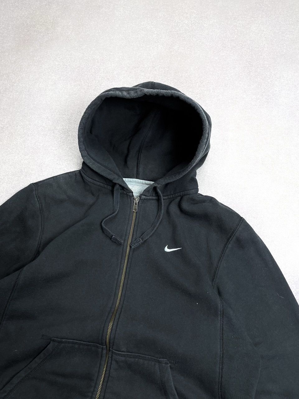 Vintage Nike Swoosh Boxy Zip Hoodie Y2K Rare M