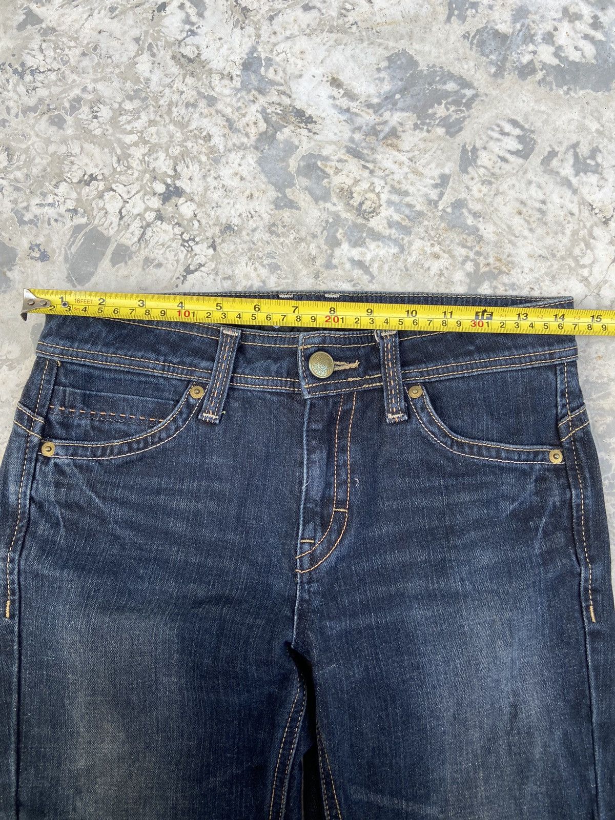 Japanese Brand C-seventeen flare Jeans pants Size 28" / US 6 / IT 42 - 11 Thumbnail