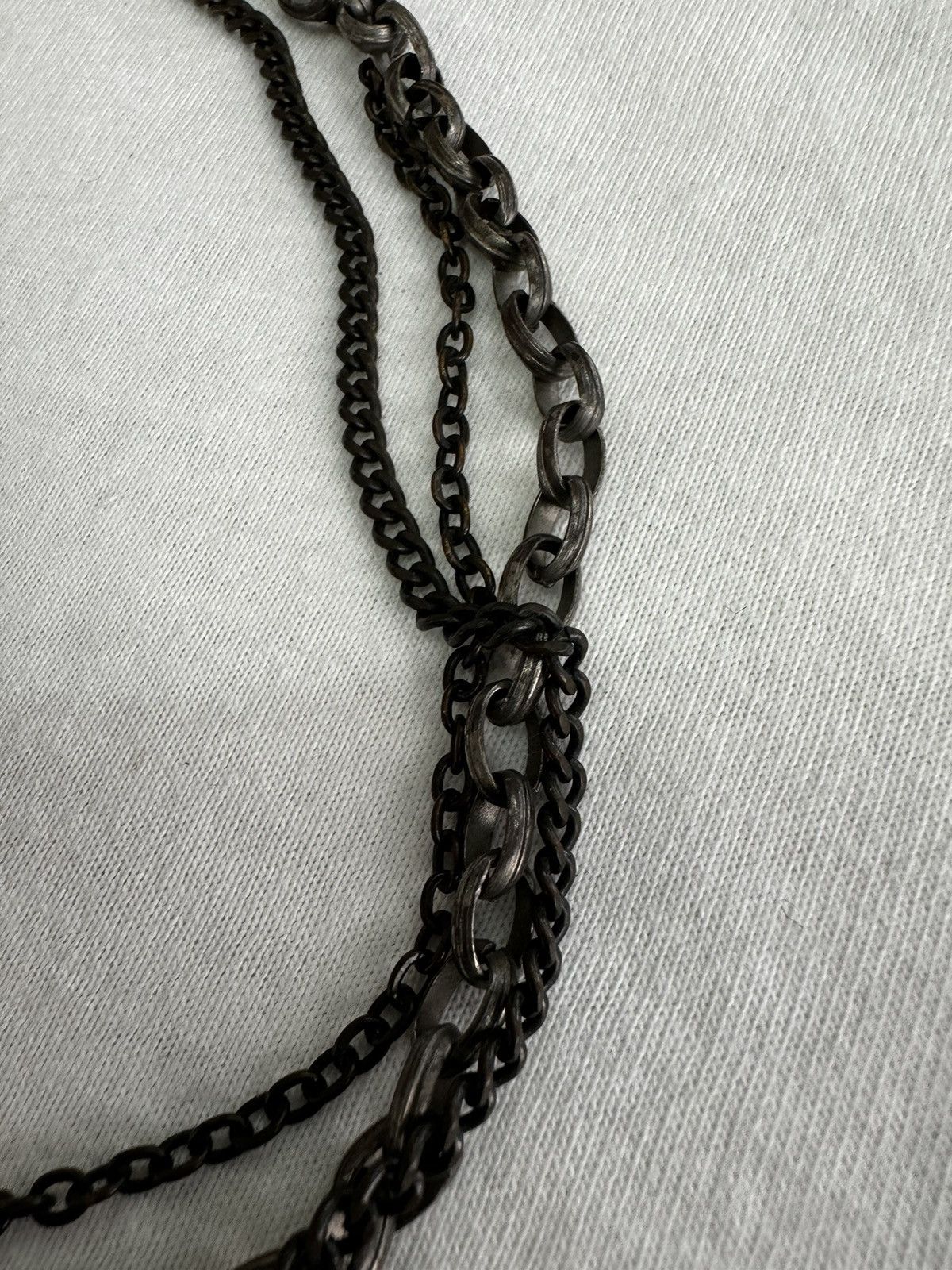 Japanese Brand MULTICHAINS BULLET PENDANT NECKLACE Size ONE SIZE - 4 Thumbnail