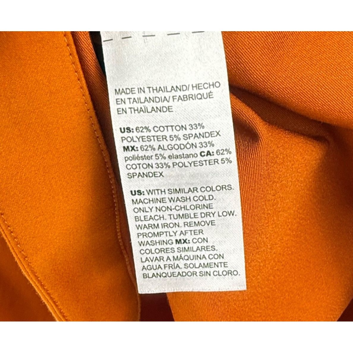 Chicos Chico's Puff-Sleeve Boho Smocked Blouse Top Orange Size 14 Size XL / US 12-14 / IT 48-50 - 6 Thumbnail