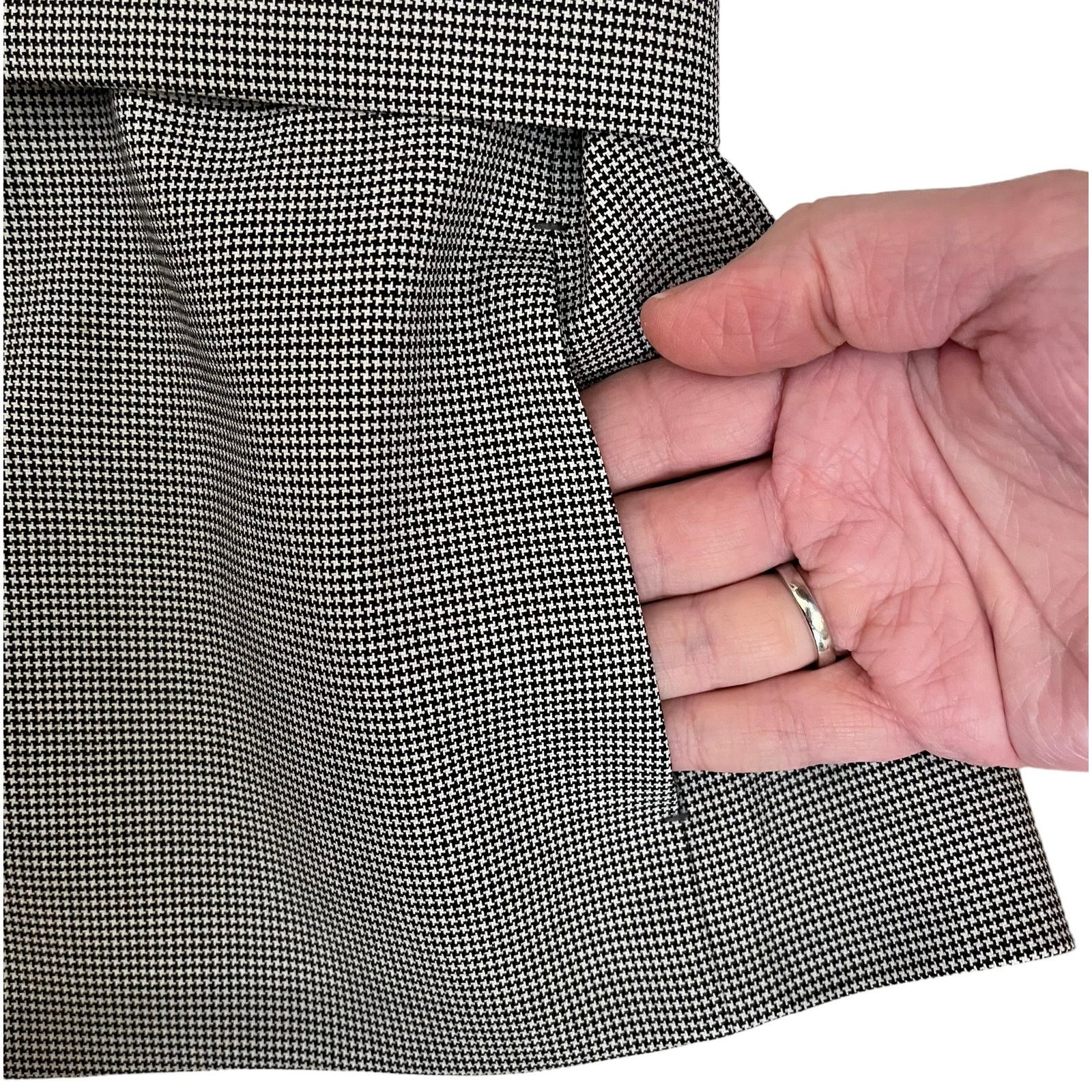 Akris Akris Punto Houndstooth Short-Sleeve Evening Jacket Blazer Size L / US 10 / IT 46 - 11 Thumbnail
