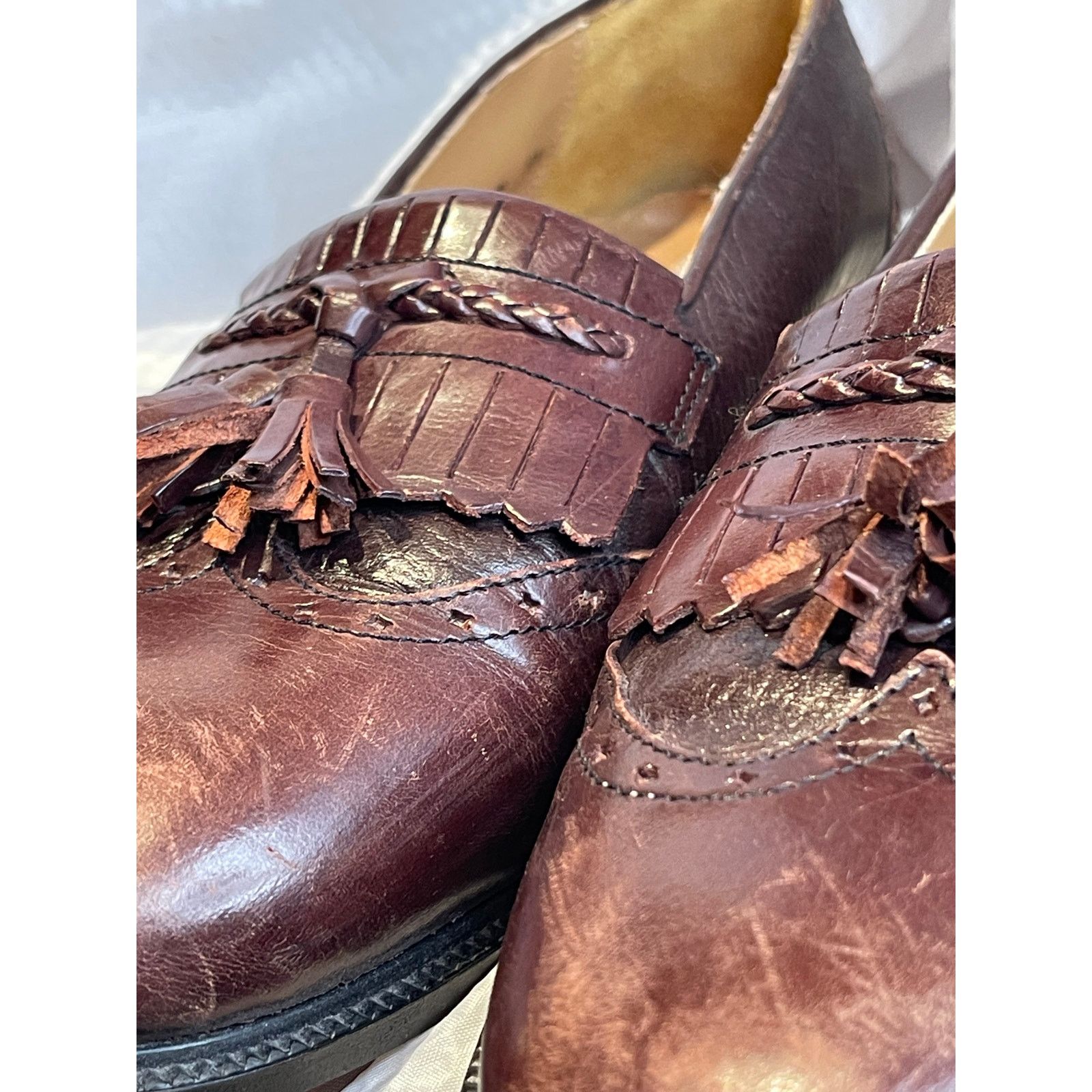 Stanley Blacker Stanley Blacker Brown Oxfords Men's Size 8.5 Made in Italy Size US 8.5 / EU 41-42 - 11 Thumbnail