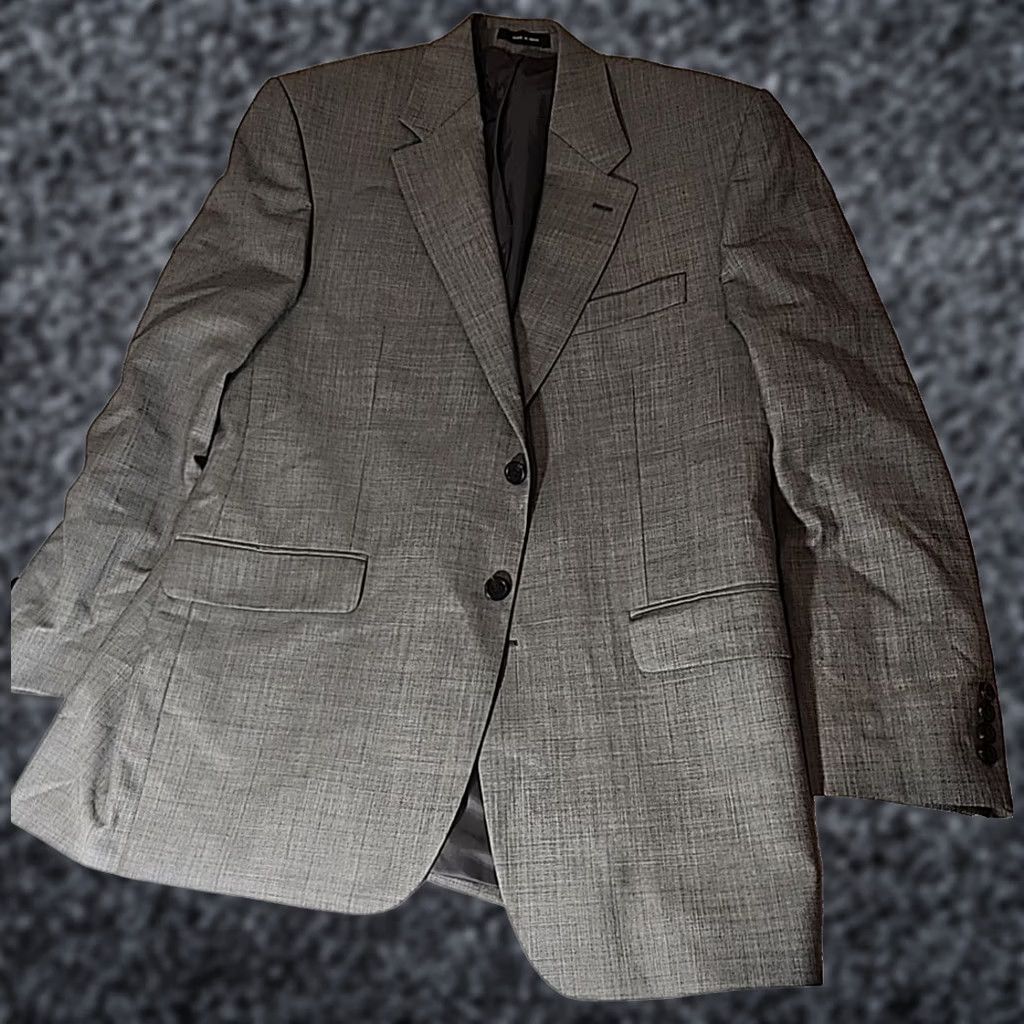 Ralph Lauren Ralph Lauren Suit Jacket Mens 42R 100% Wool Houndstooth Gray Classic Fit Style Jacket Clergy? Size 42R - 1 Thumbnail